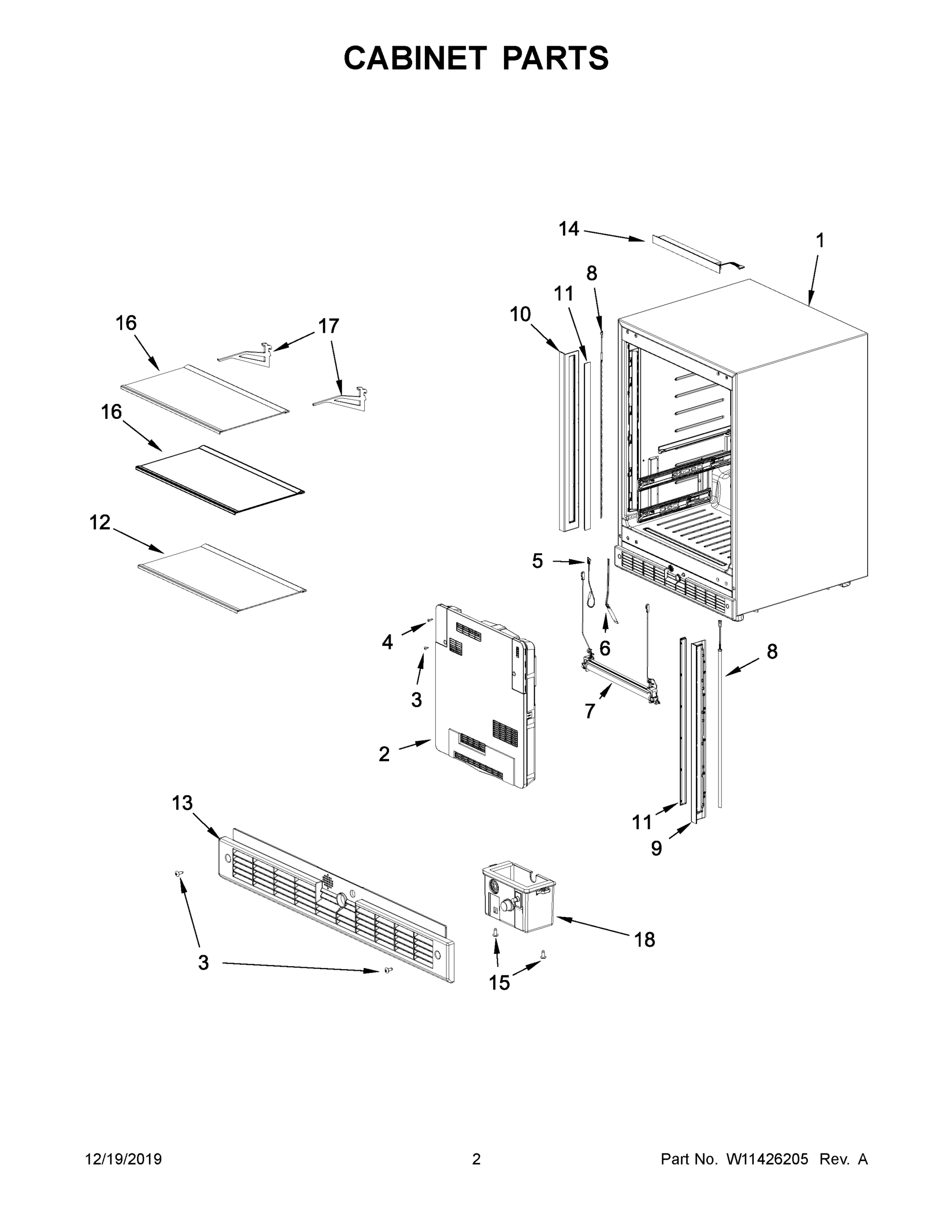 02 - CABINET PARTS