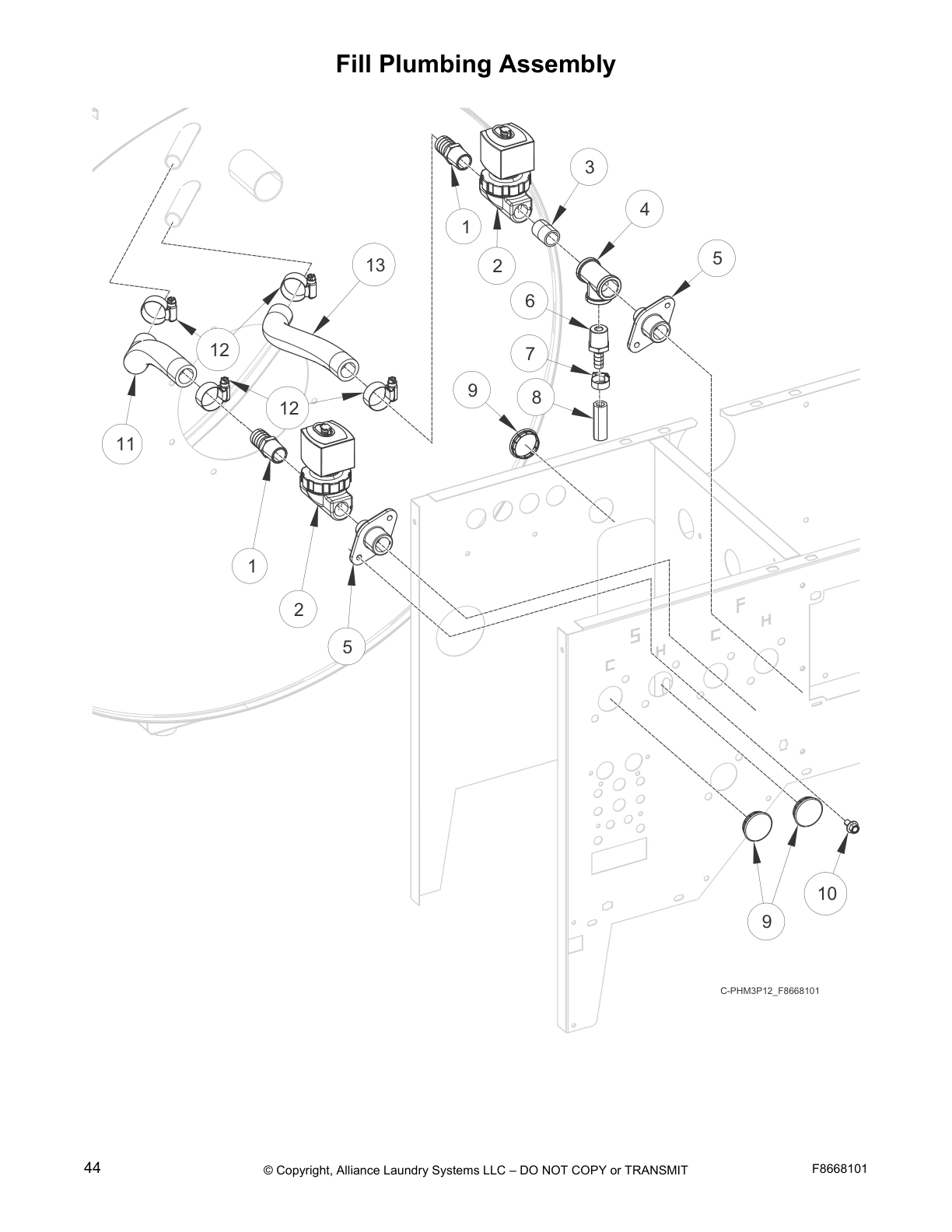 Fill Plumbing Assembly