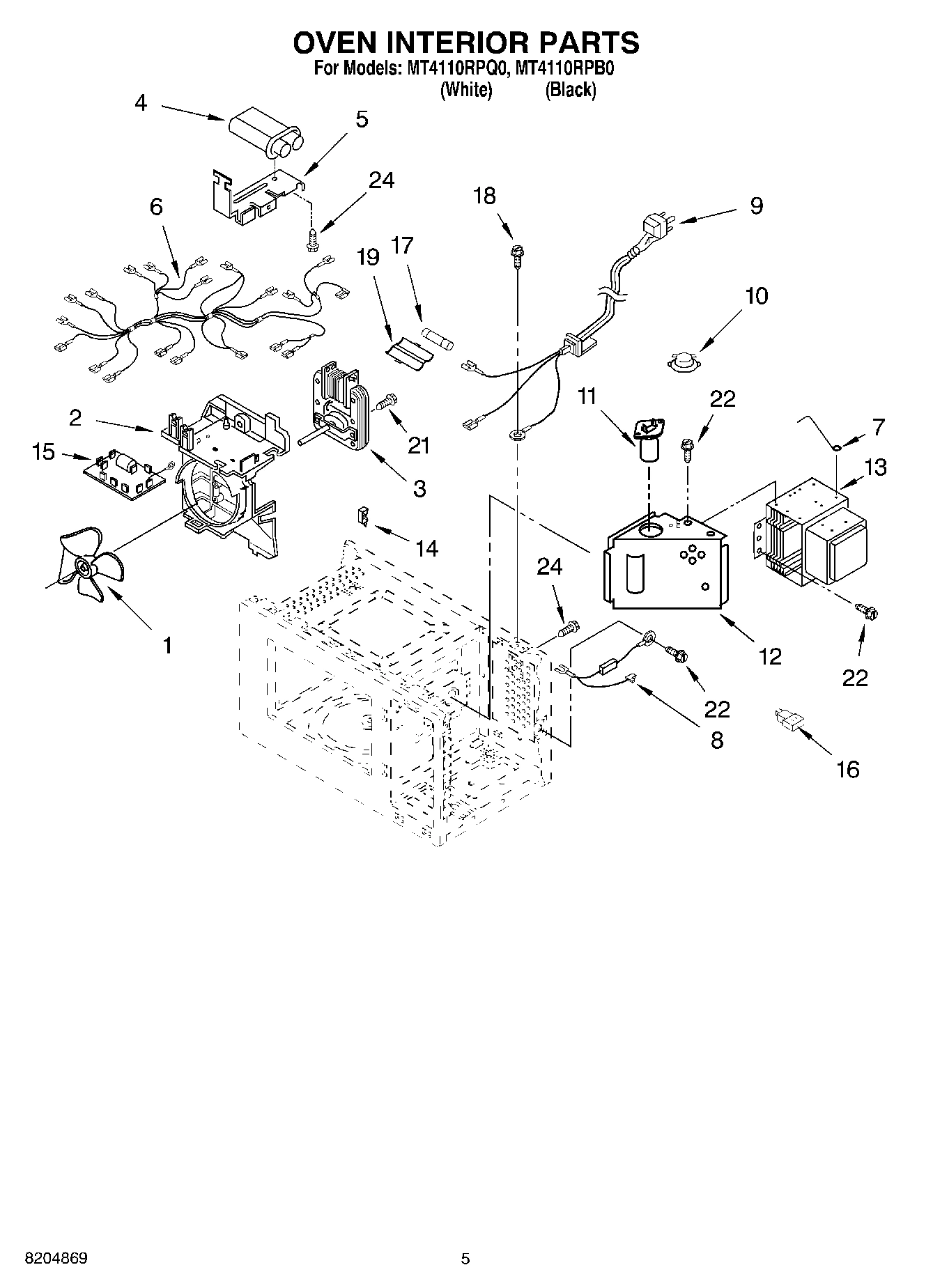 05 - OVEN INTERIOR PARTS