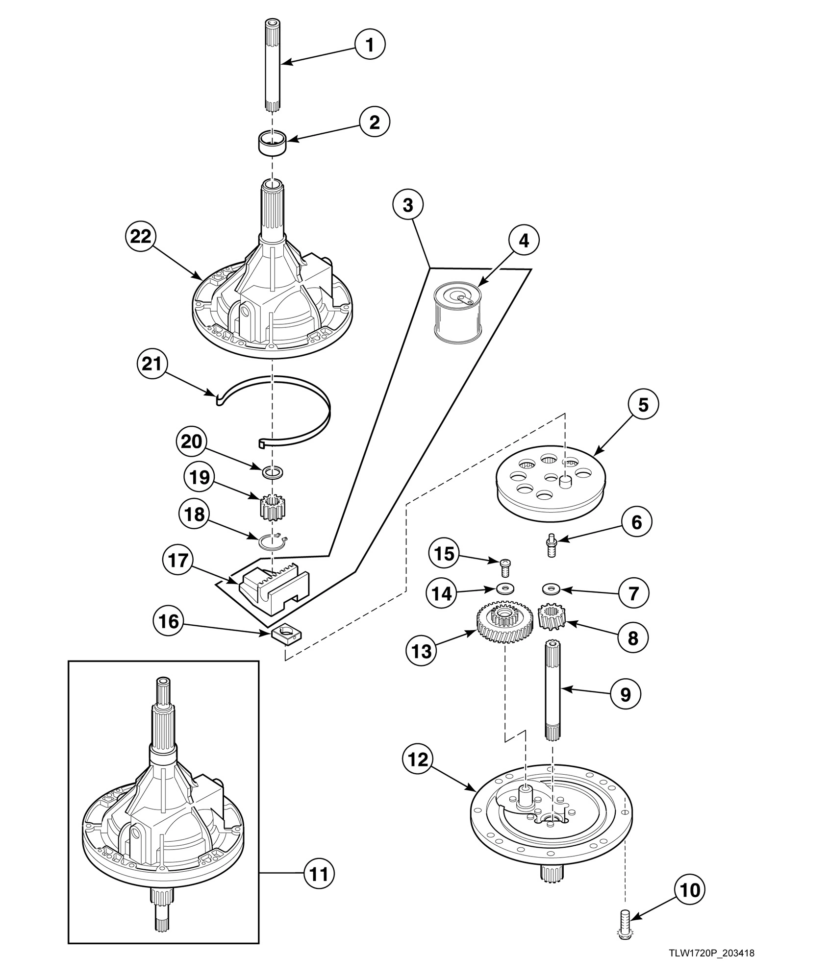 Transmission Assembly (Drawing 1 of 2)