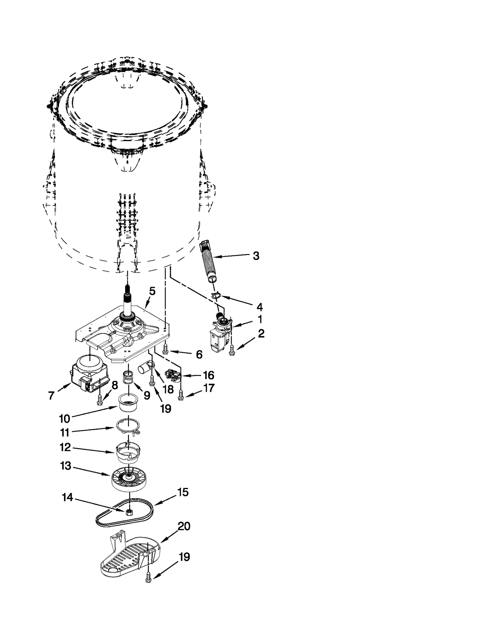 GEARCASE, MOTOR AND PUMP PARTS