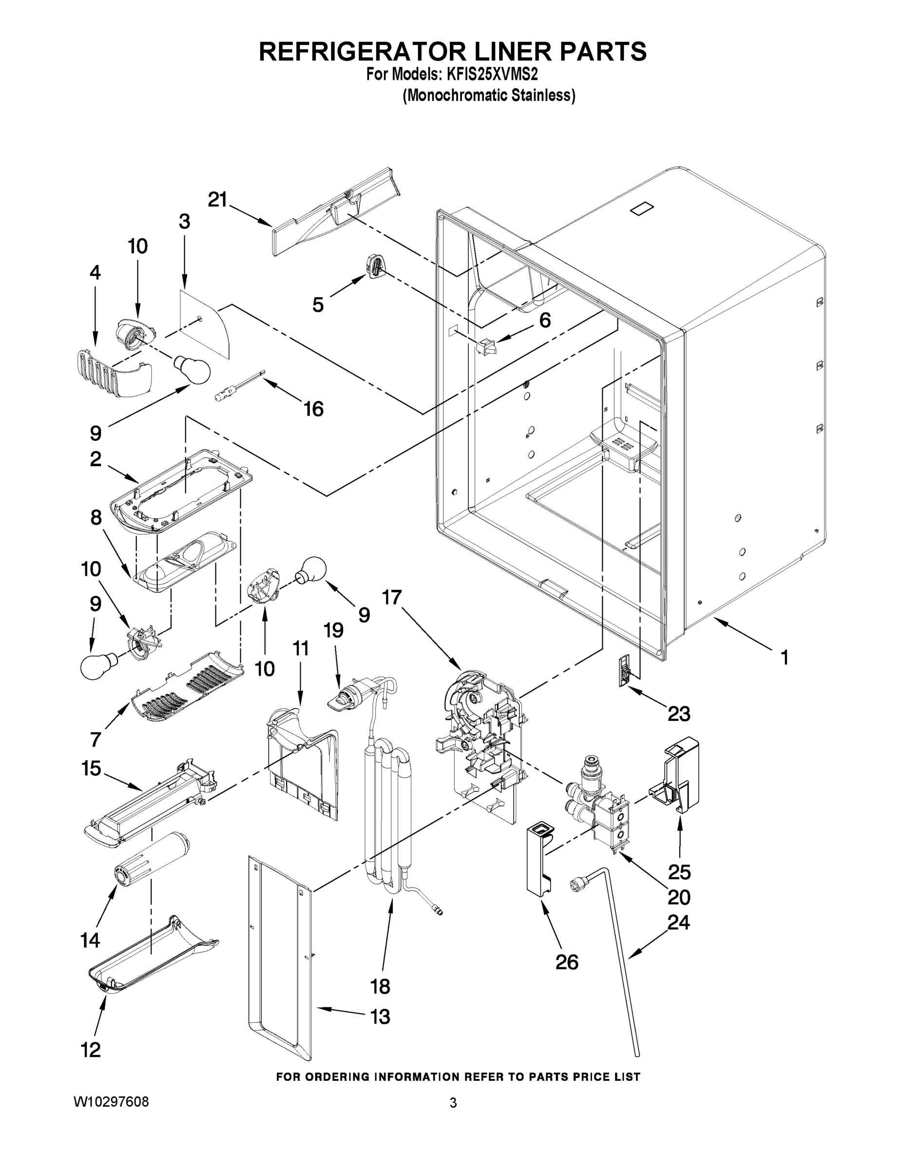 02 - REFRIGERATOR LINER PARTS