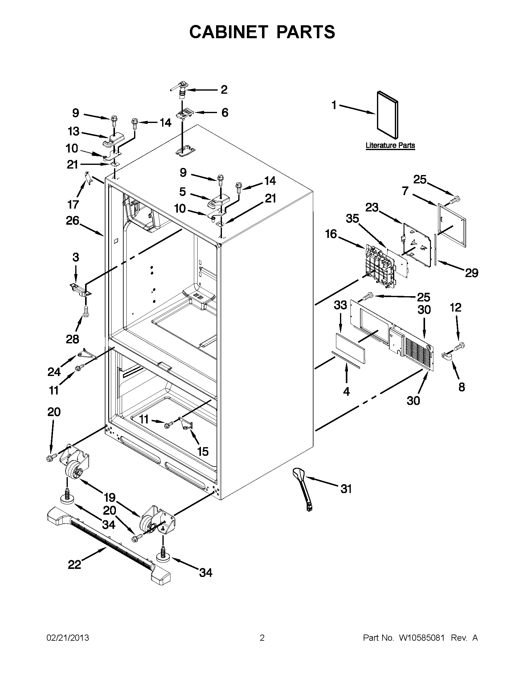 01 - CABINET PARTS