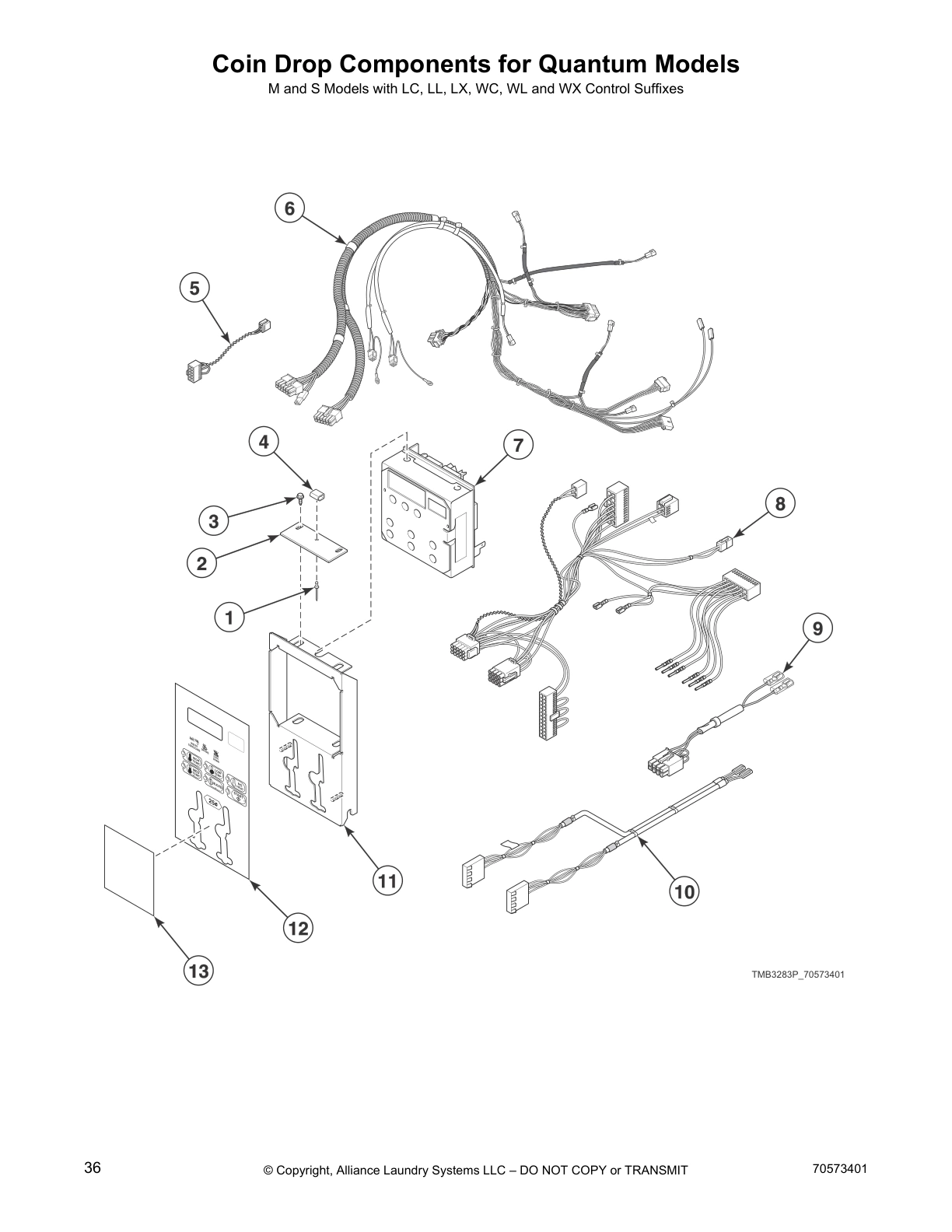 Coin Drop Components for Quantum Models