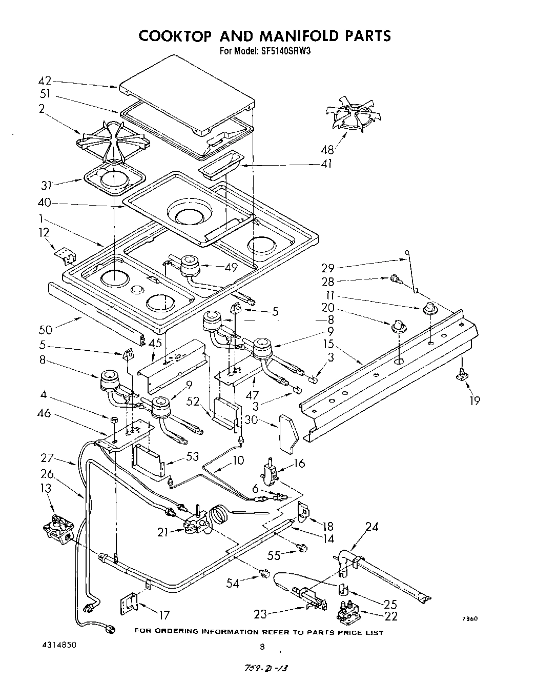 07 - COOKTOP AND MANIFOLD , LIT/OPTIONAL