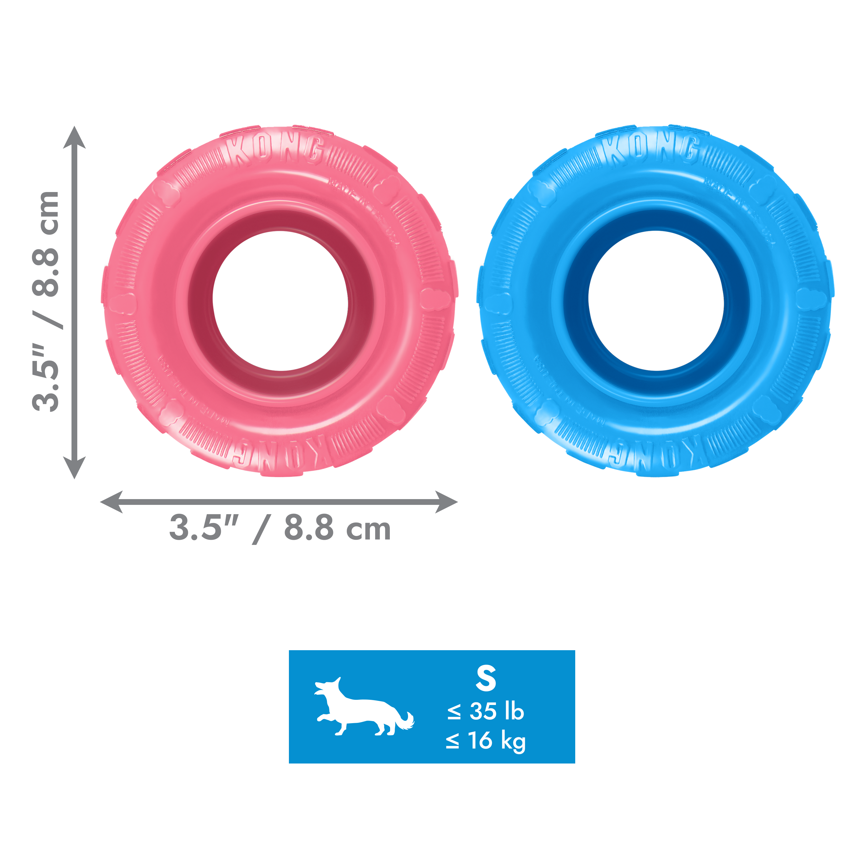 KONG Puppy Tires dimoffpack product image