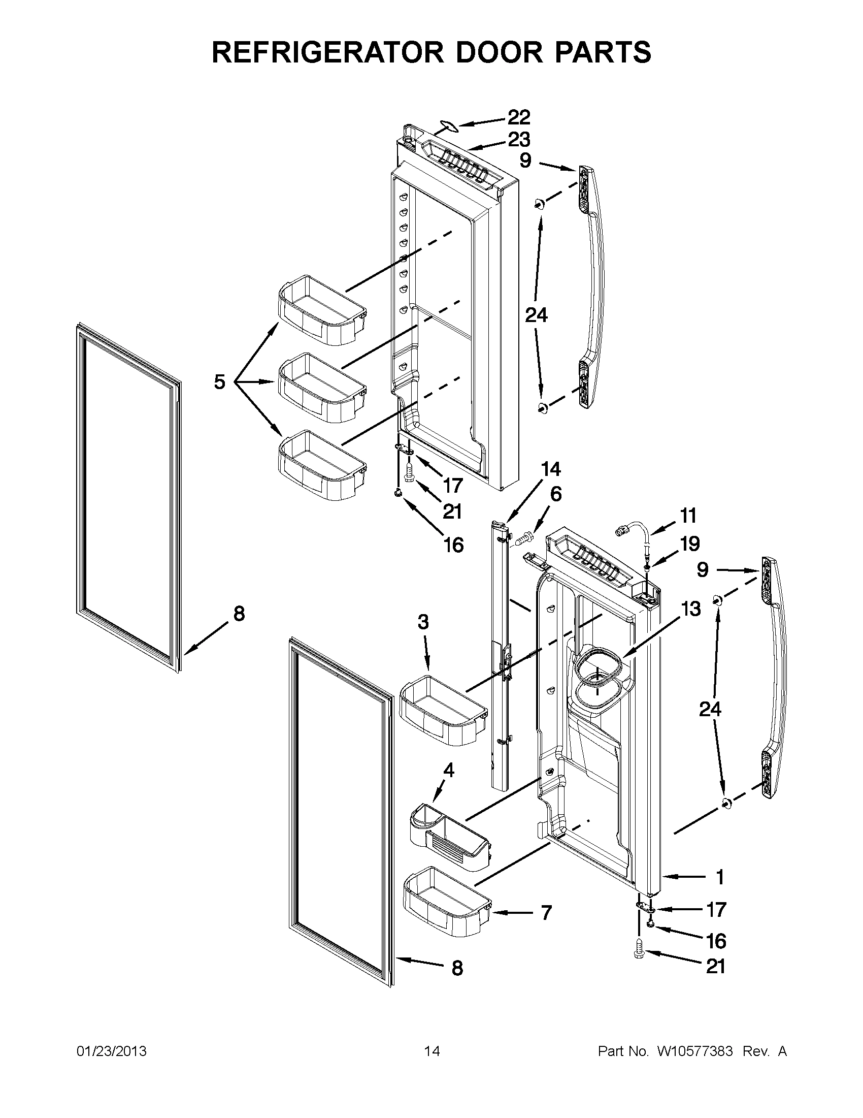 07 - REFRIGERATOR DOOR PARTS