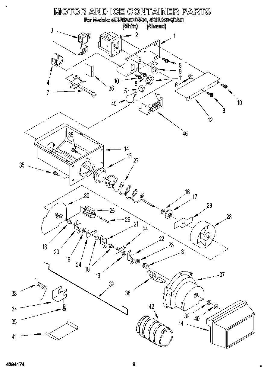 06 - MOTOR AND ICE CONTAINER