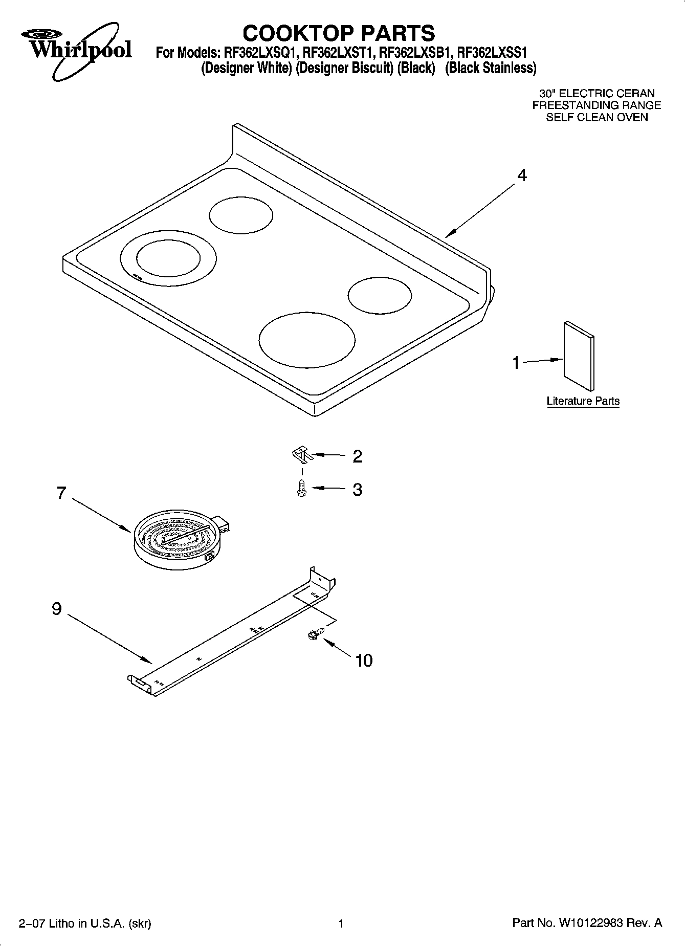 01 - COOKTOP PARTS