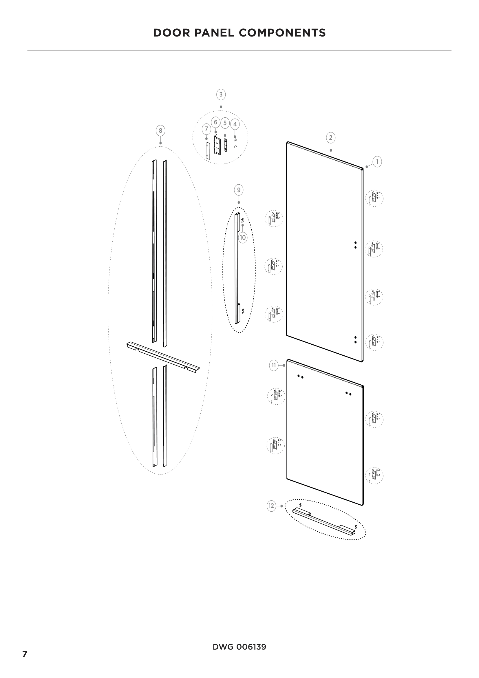 DOOR PANEL COMPONENTS