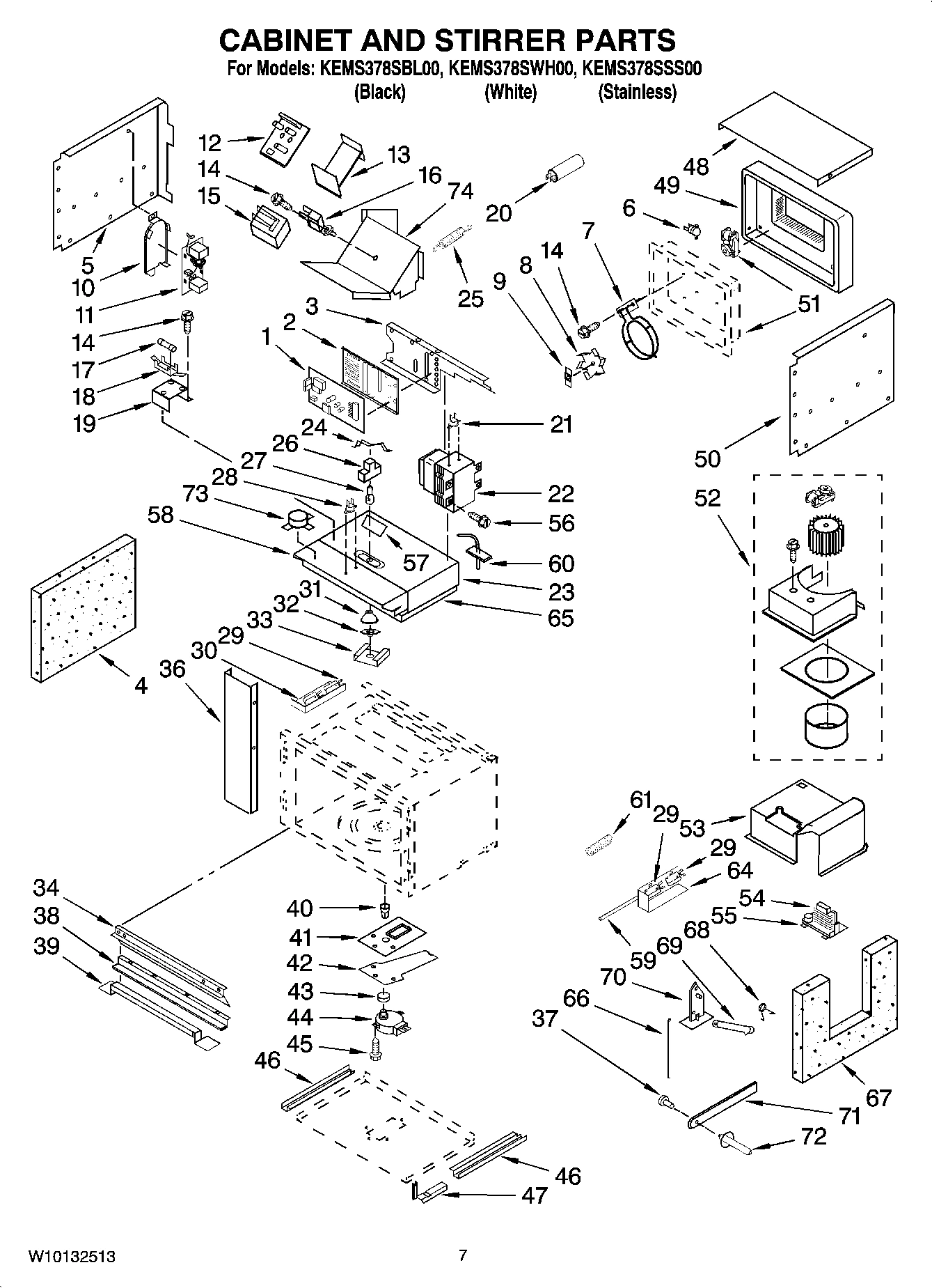 06 - CABINET AND STIRRER PARTS