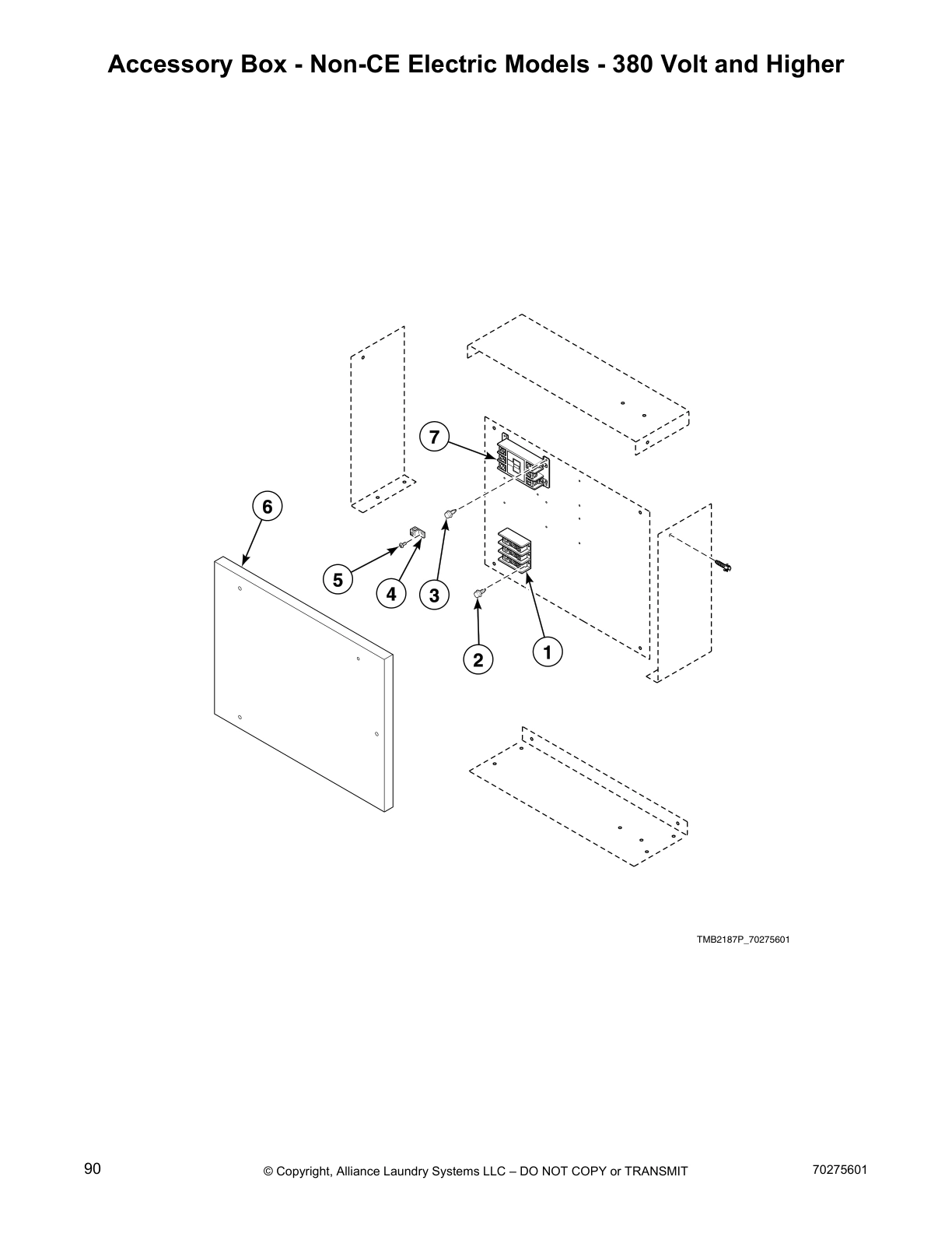 Accessory Box - Non-CE Electric Models - 380 Volt and Higher