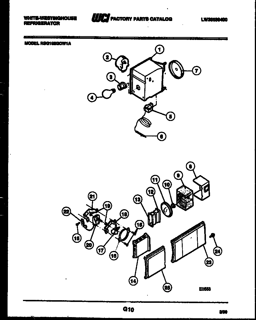 06 - REFRIGERATOR CONTROL ASSEMBLY, DAMP