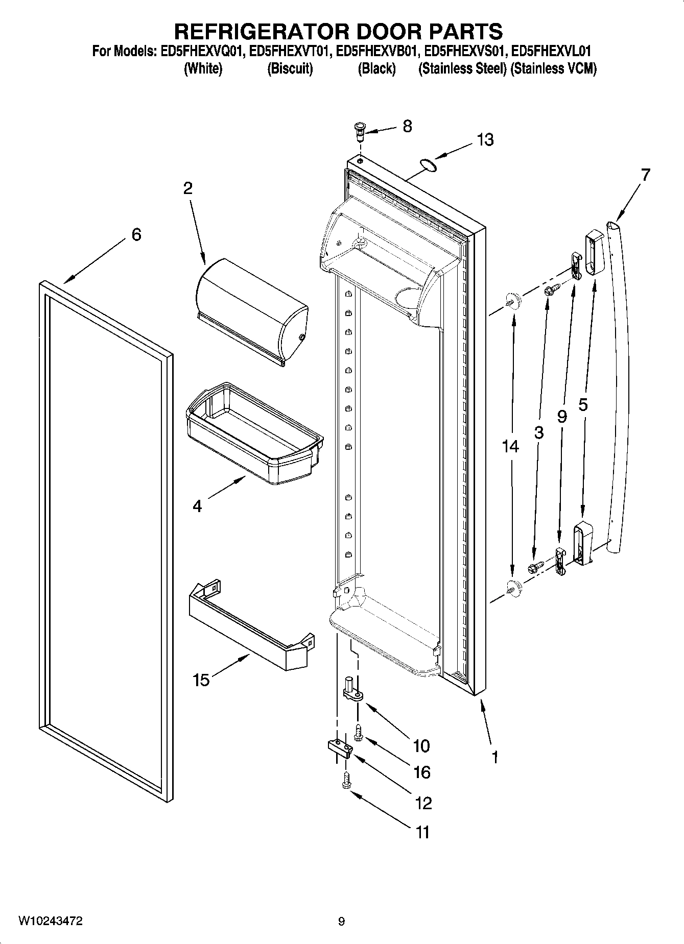 06 - REFRIGERATOR DOOR PARTS