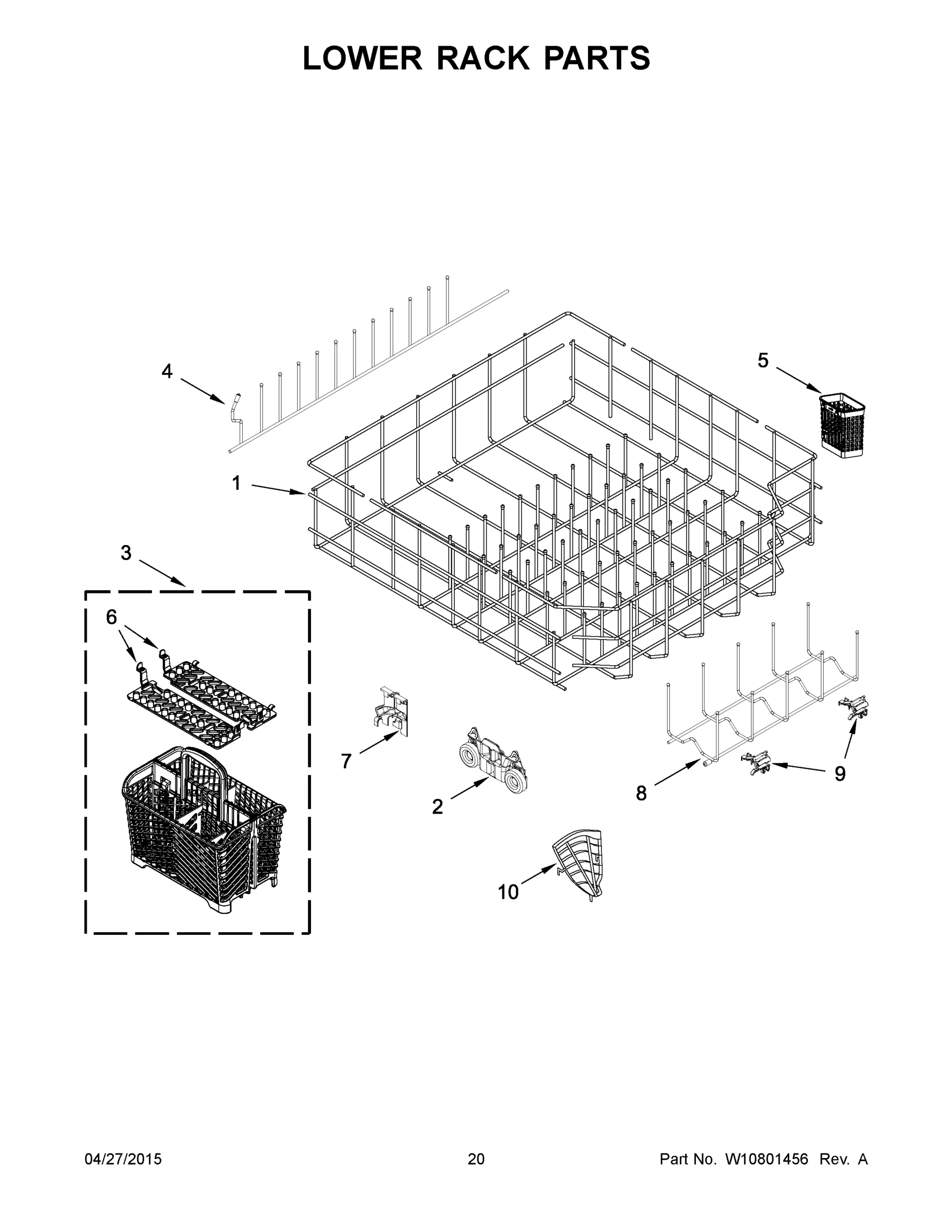 11 - LOWER RACK PARTS