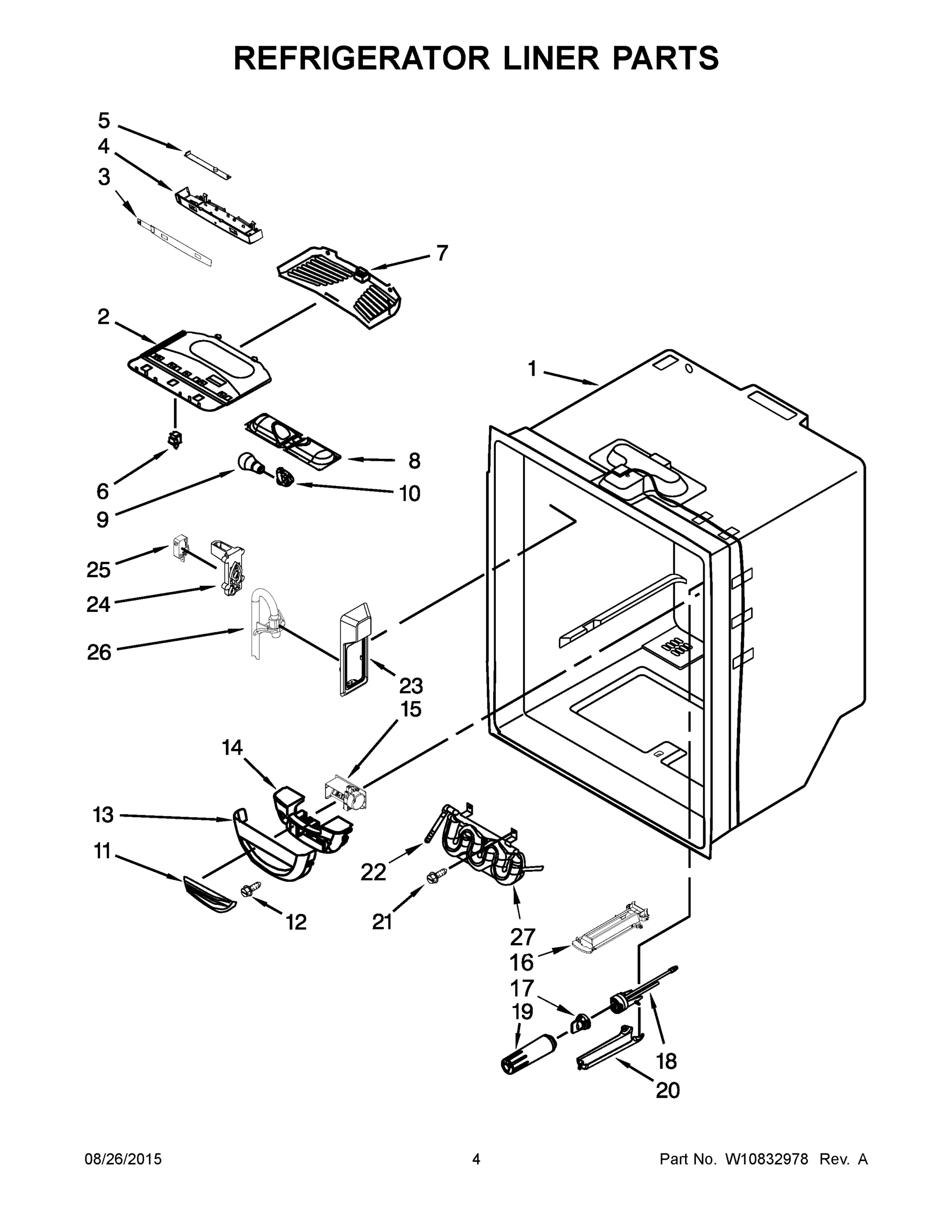 03 - REFRIGERATOR LINER PARTS