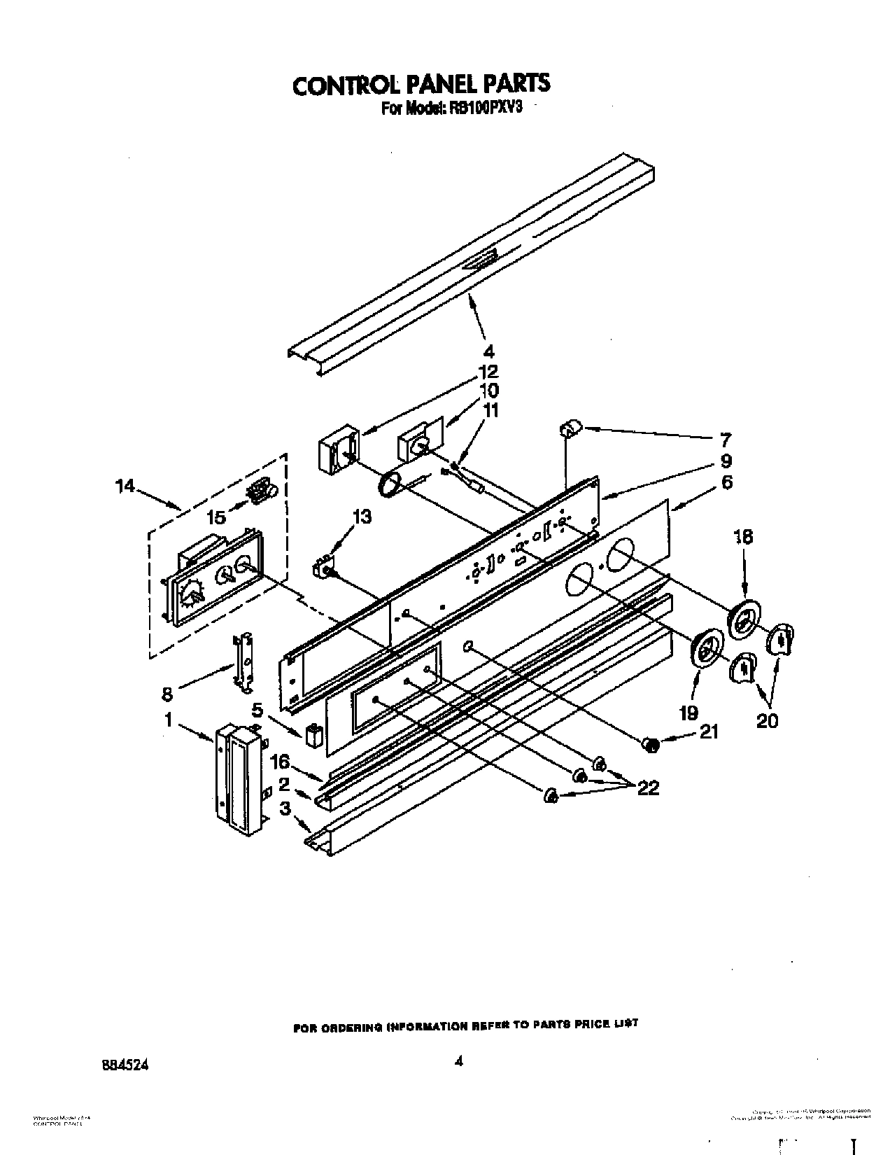 03 - CONTROL PANEL, LIT/OPTIONAL