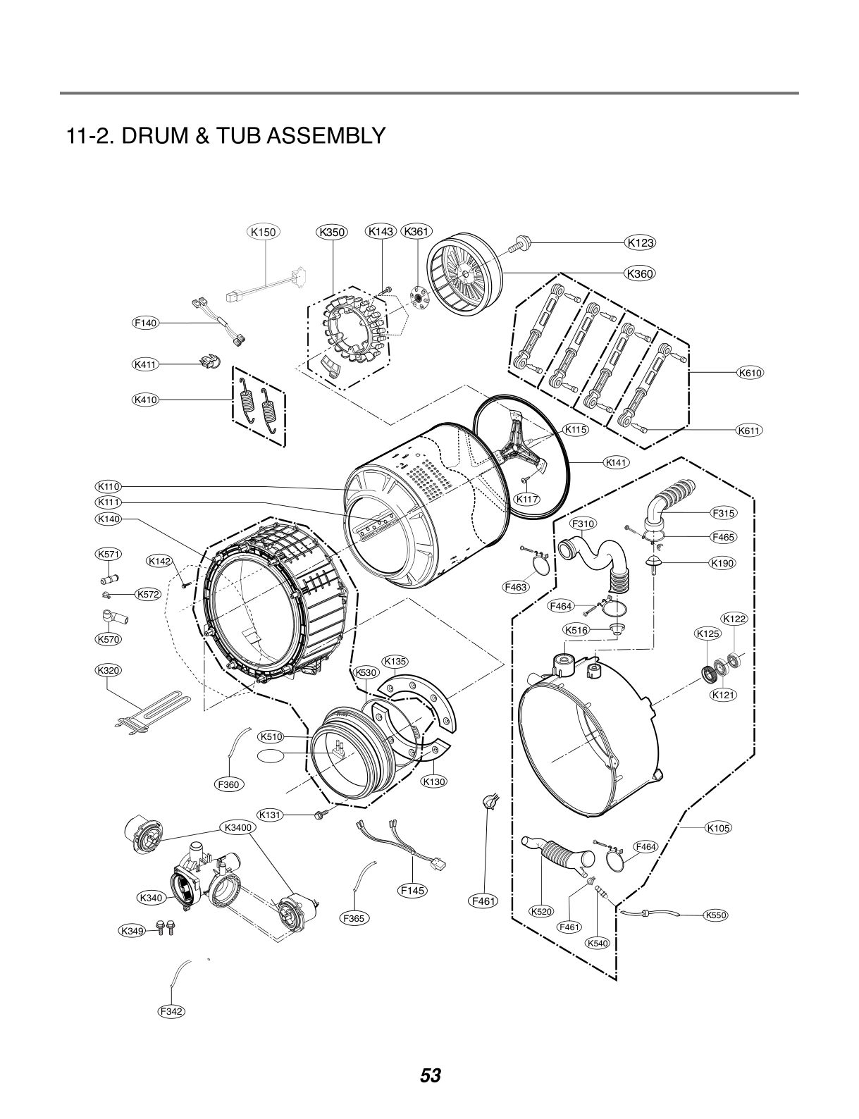 DRUM & TUB ASSEMBLY