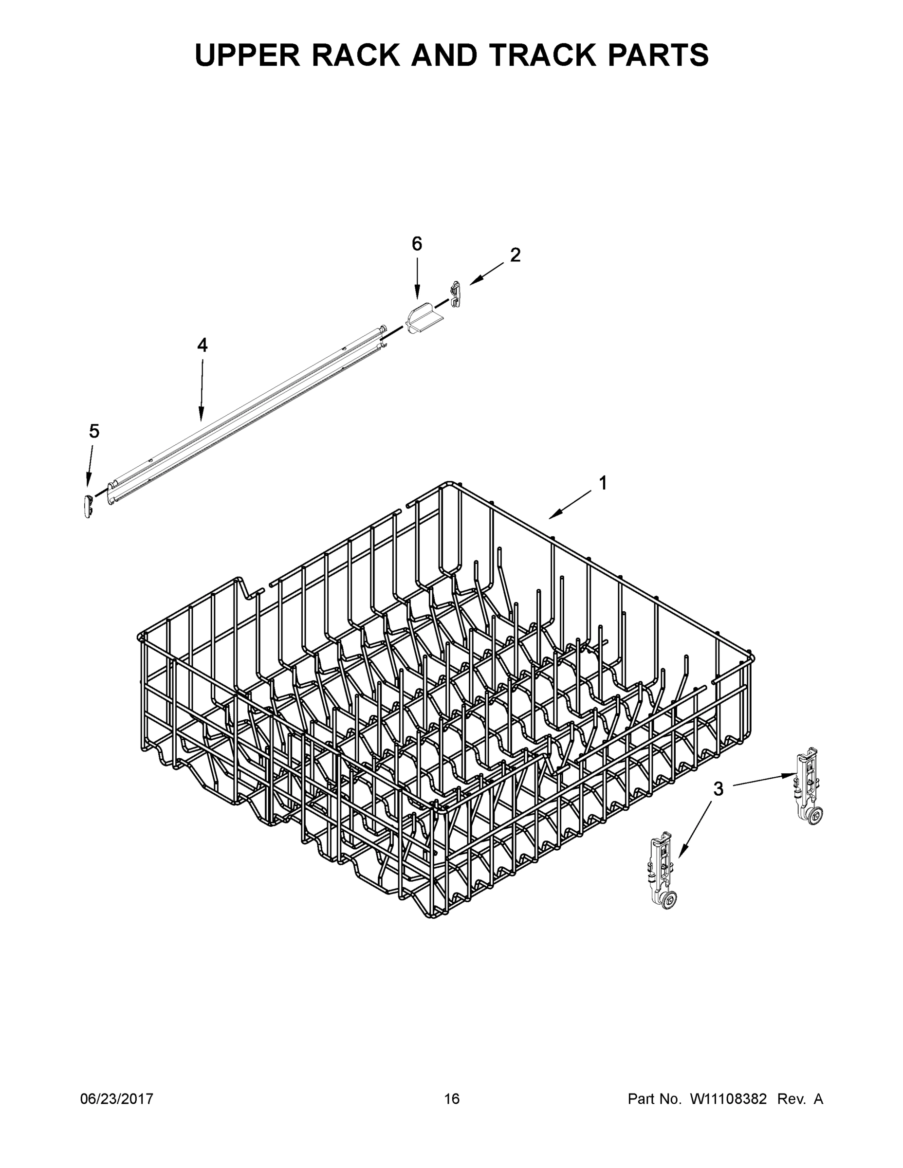 09 - UPPER RACK AND TRACK PARTS