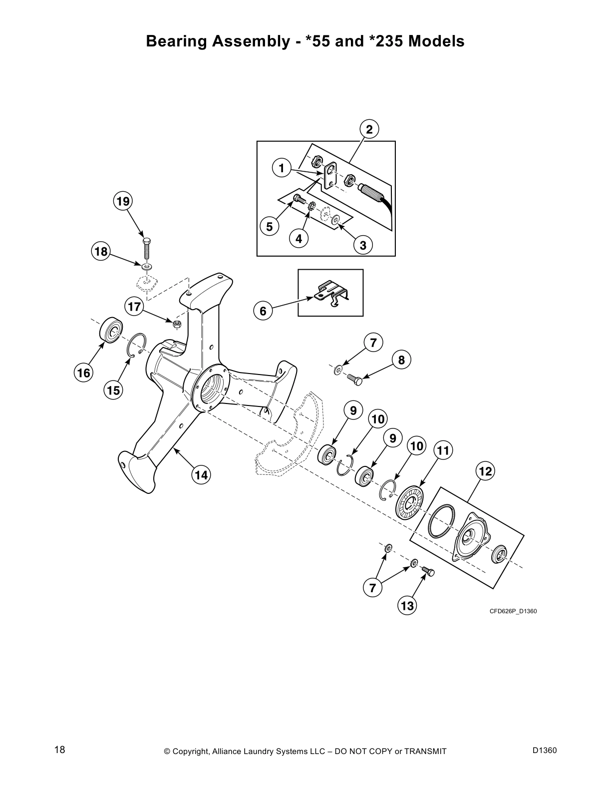 Bearing Assembly - *55 and *235 Models