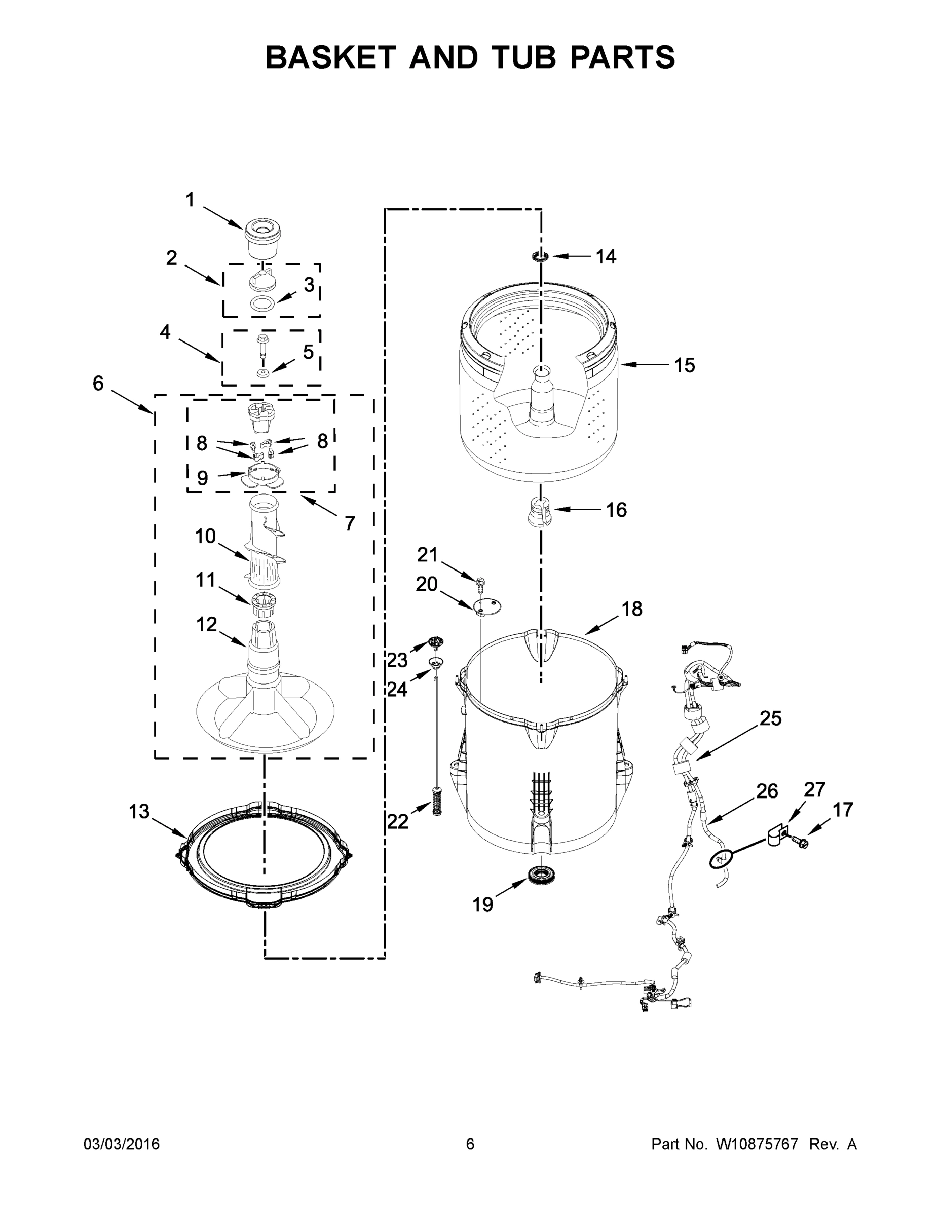 04 - BASKET AND TUB PARTS