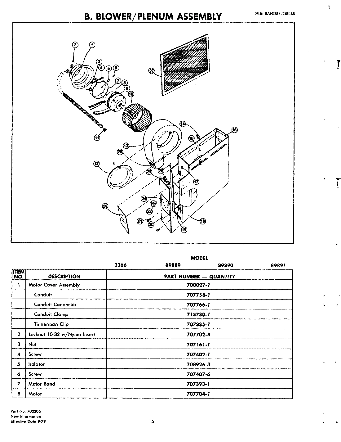 01 - BLOWER ASSEMBLY