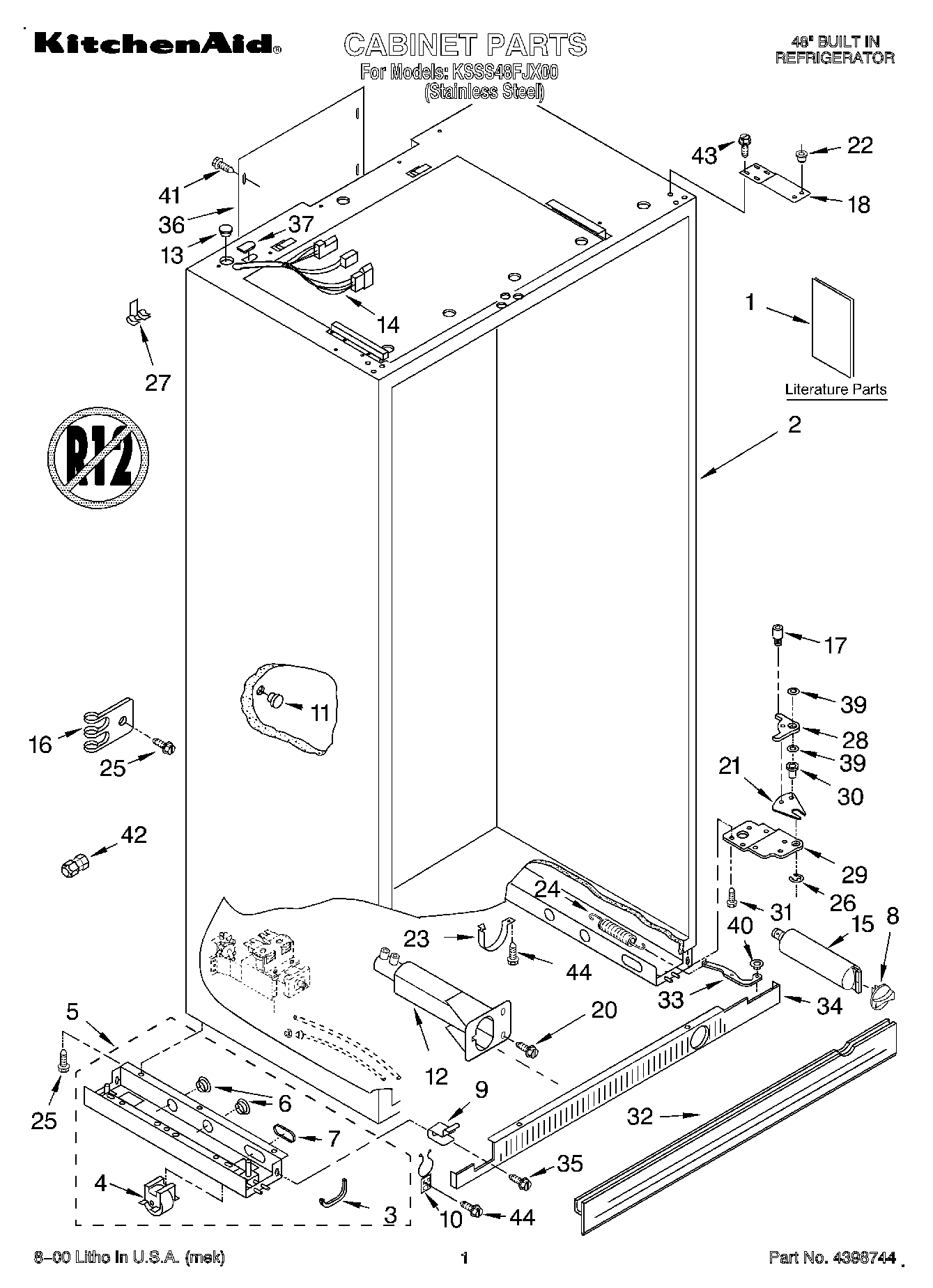 01 - CABINET, LITERATURE