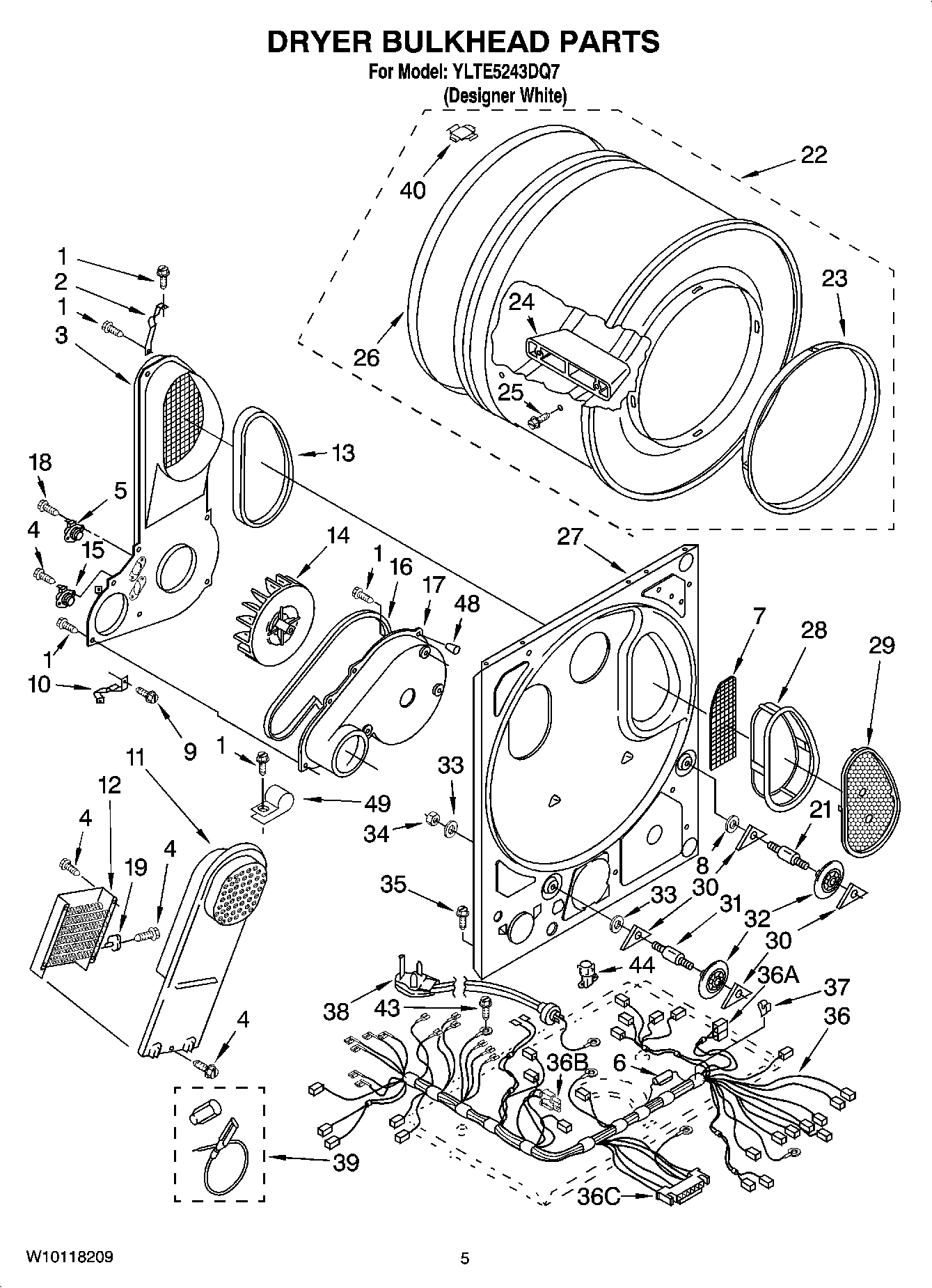 04 - DRYER BULKHEAD PARTS