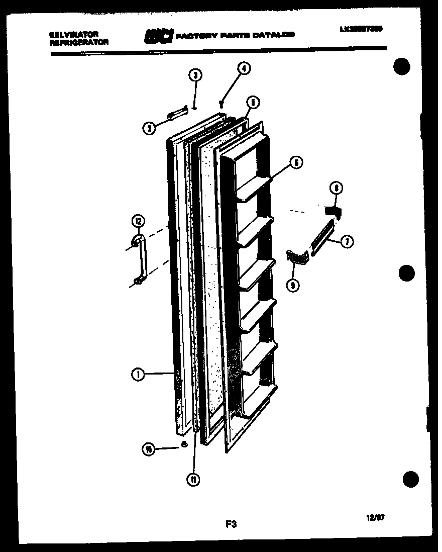 02 - FREEZER DOOR PARTS