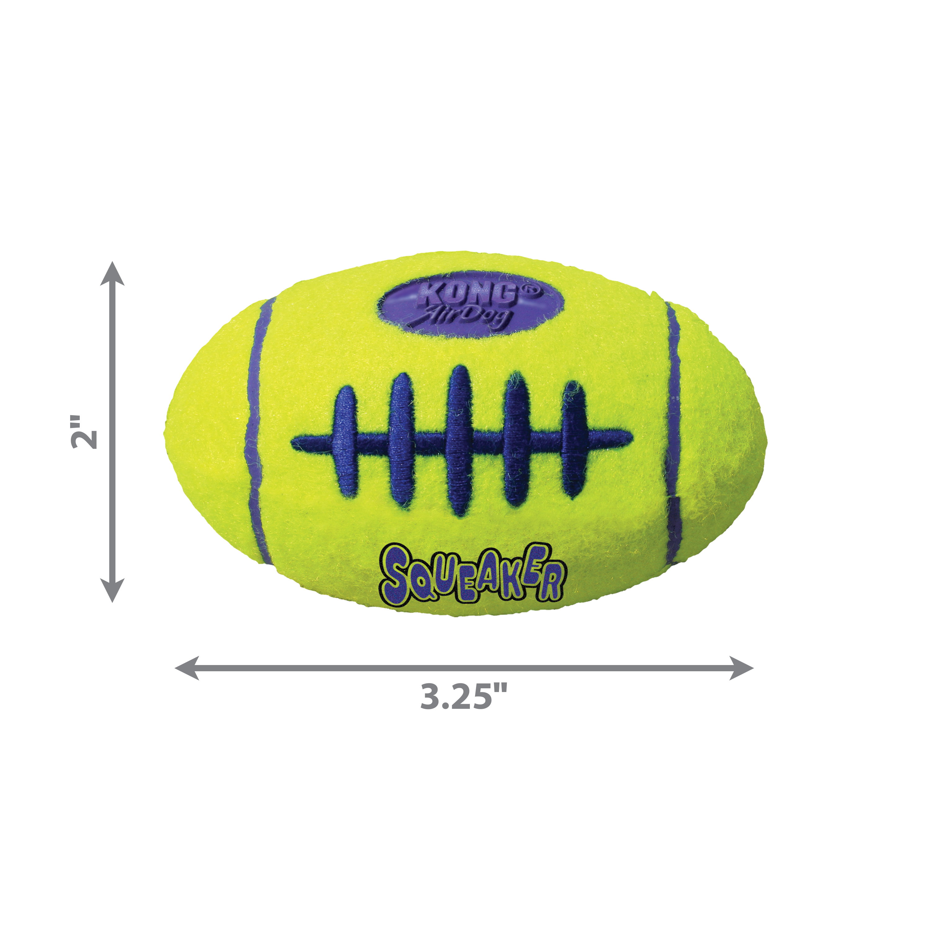 AirDog Squeaker Football dimoffpack product image