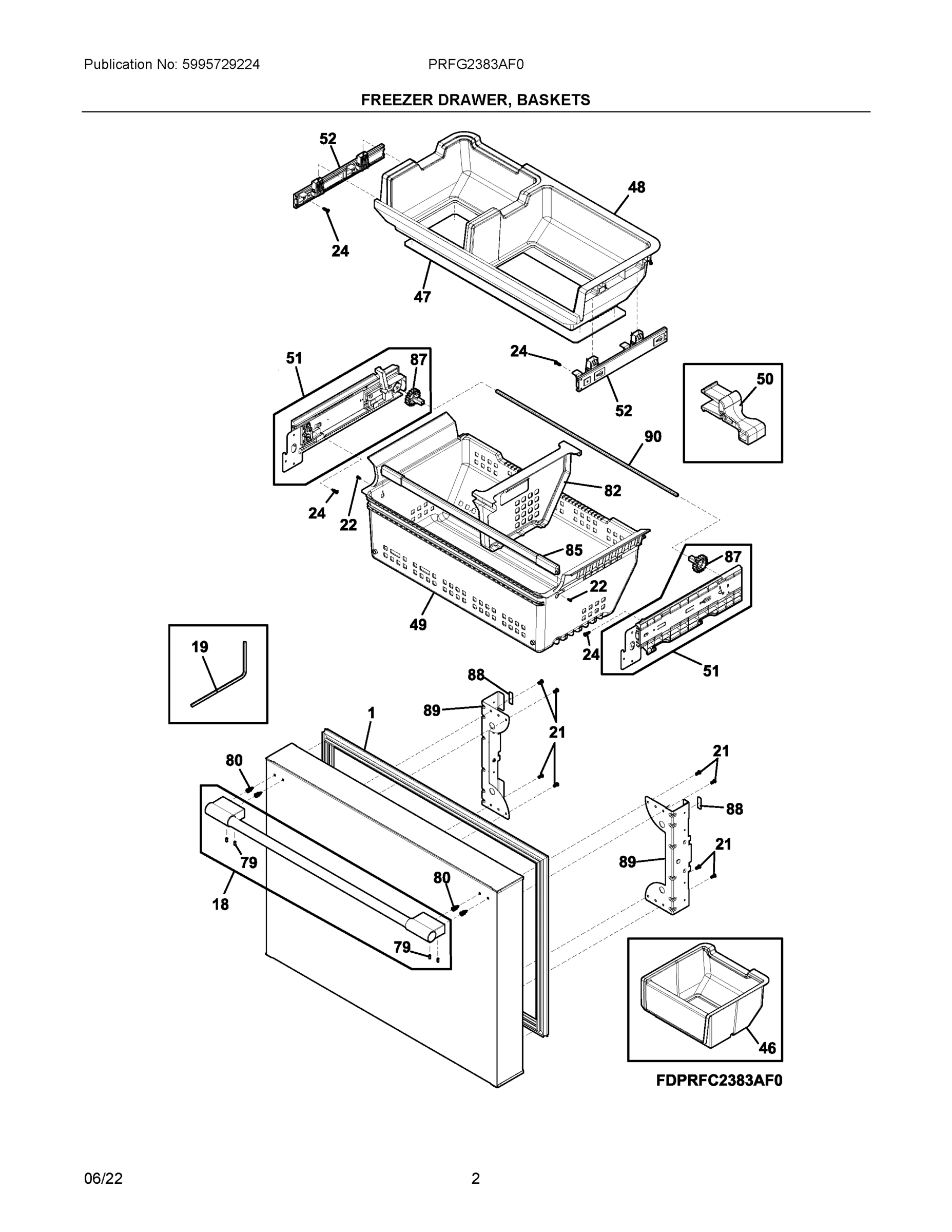 02 - FREEZER DRAWER, BASKETS