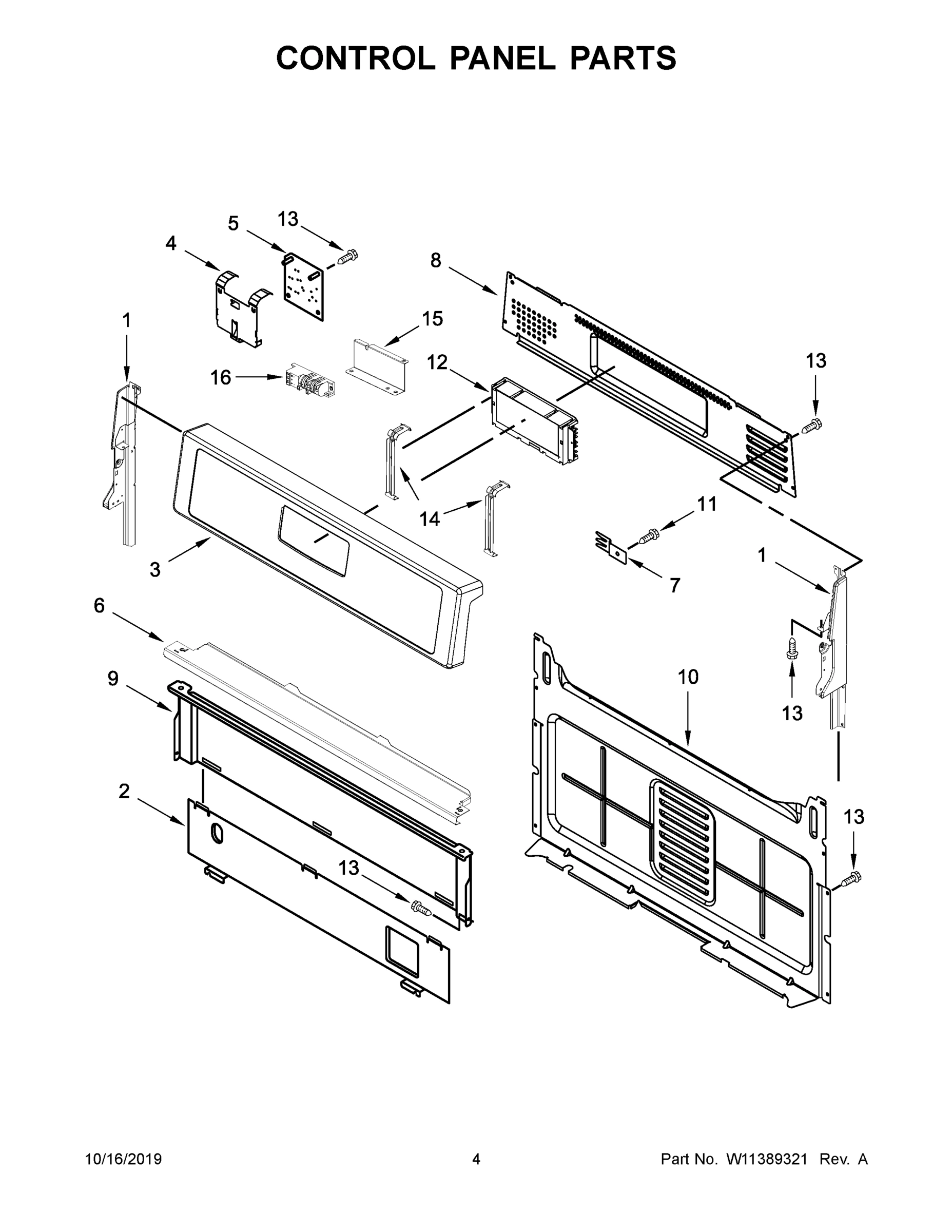03 - CONTROL PANEL PARTS