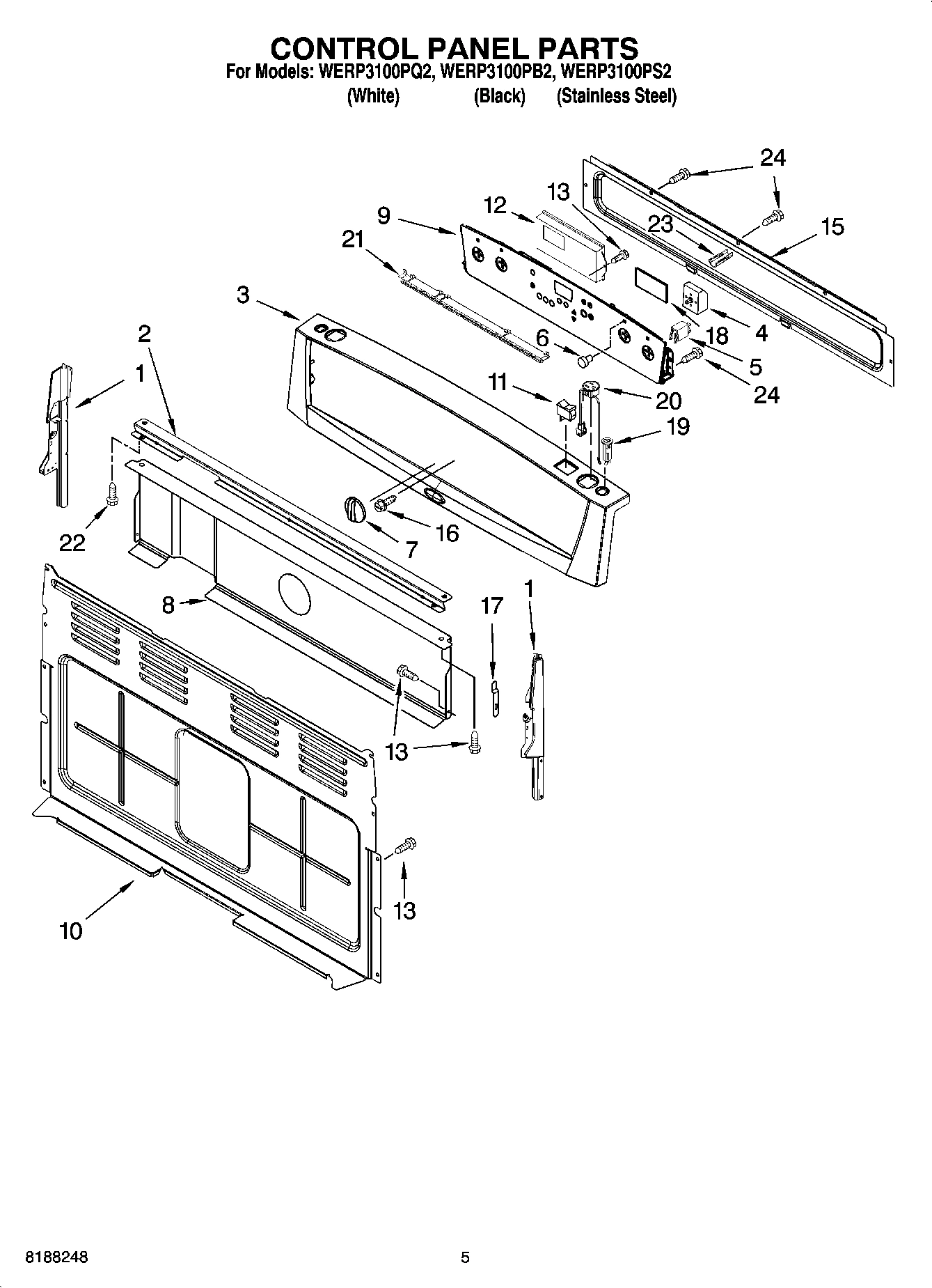 04 - CONTROL PANEL PARTS