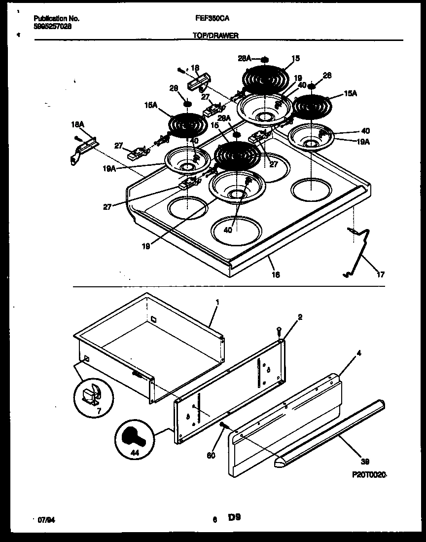 04 - COOKTOP AND DRAWER PARTS