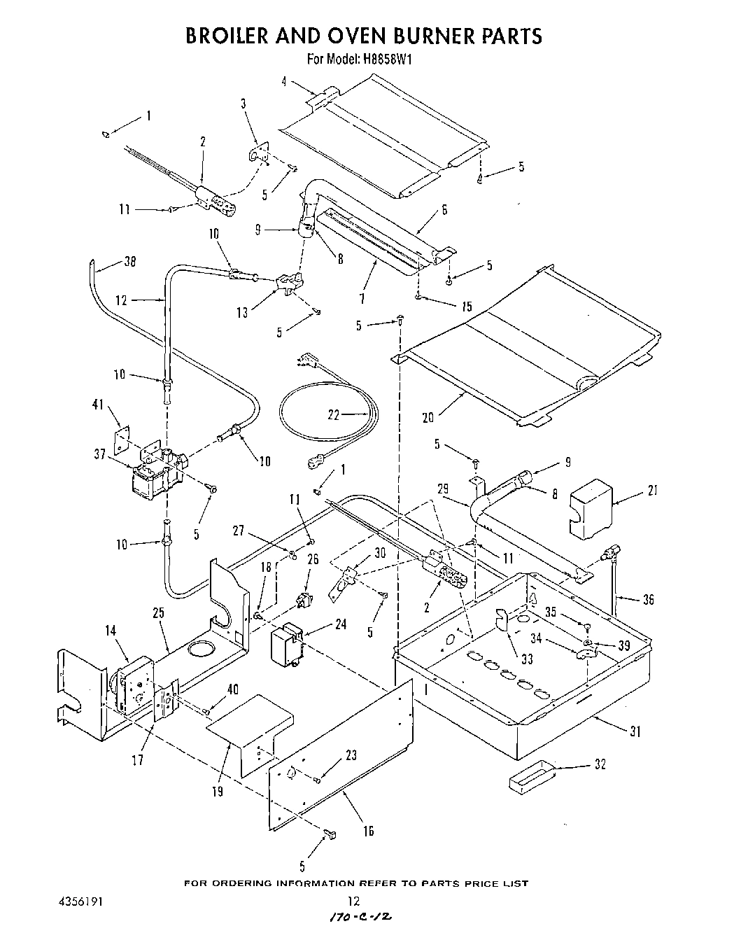 10 - BROILER AND OVEN BURNER
