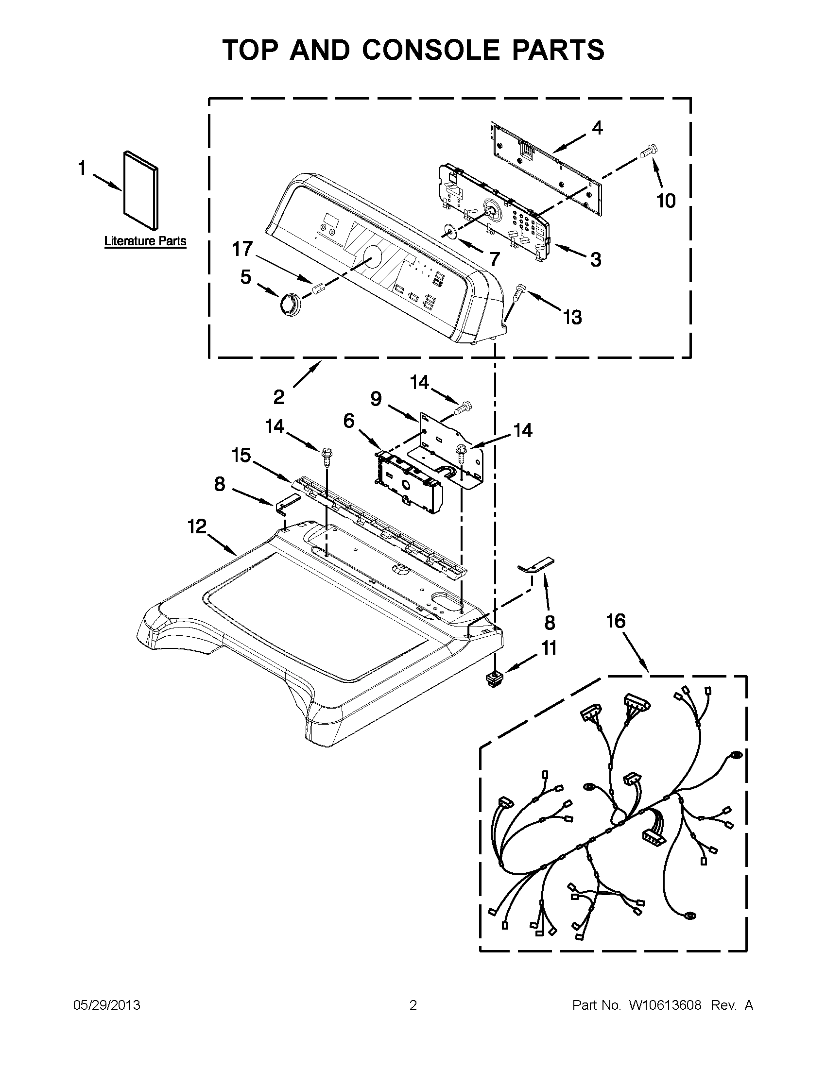 01 - TOP AND CONSOLE PARTS