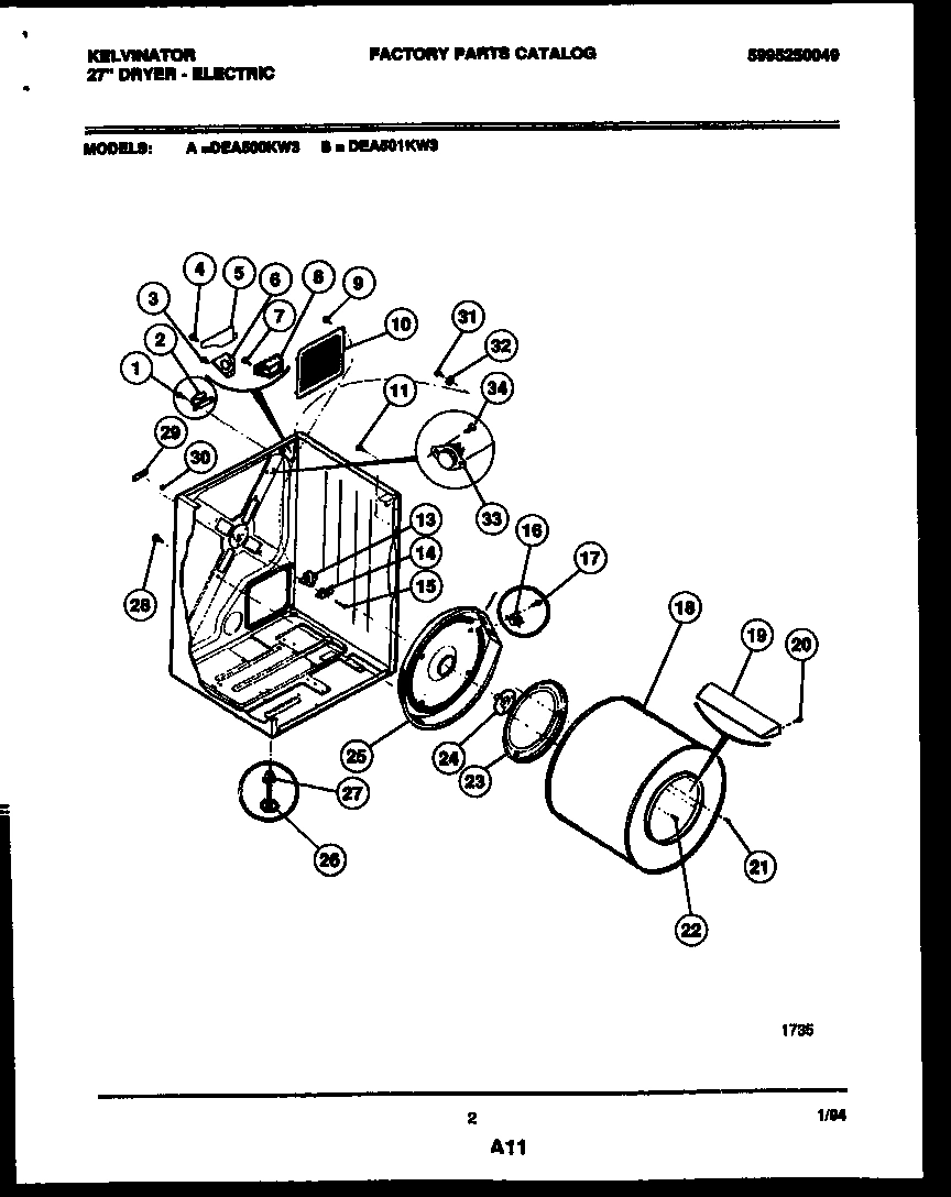 02 - CABINET AND COMPONENT PARTS