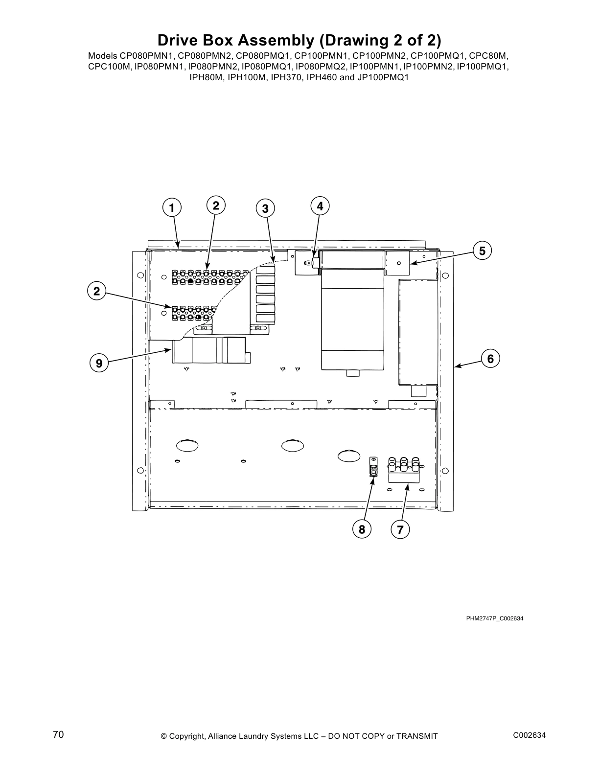 Drive Box Assembly (Drawing 2 of 2)