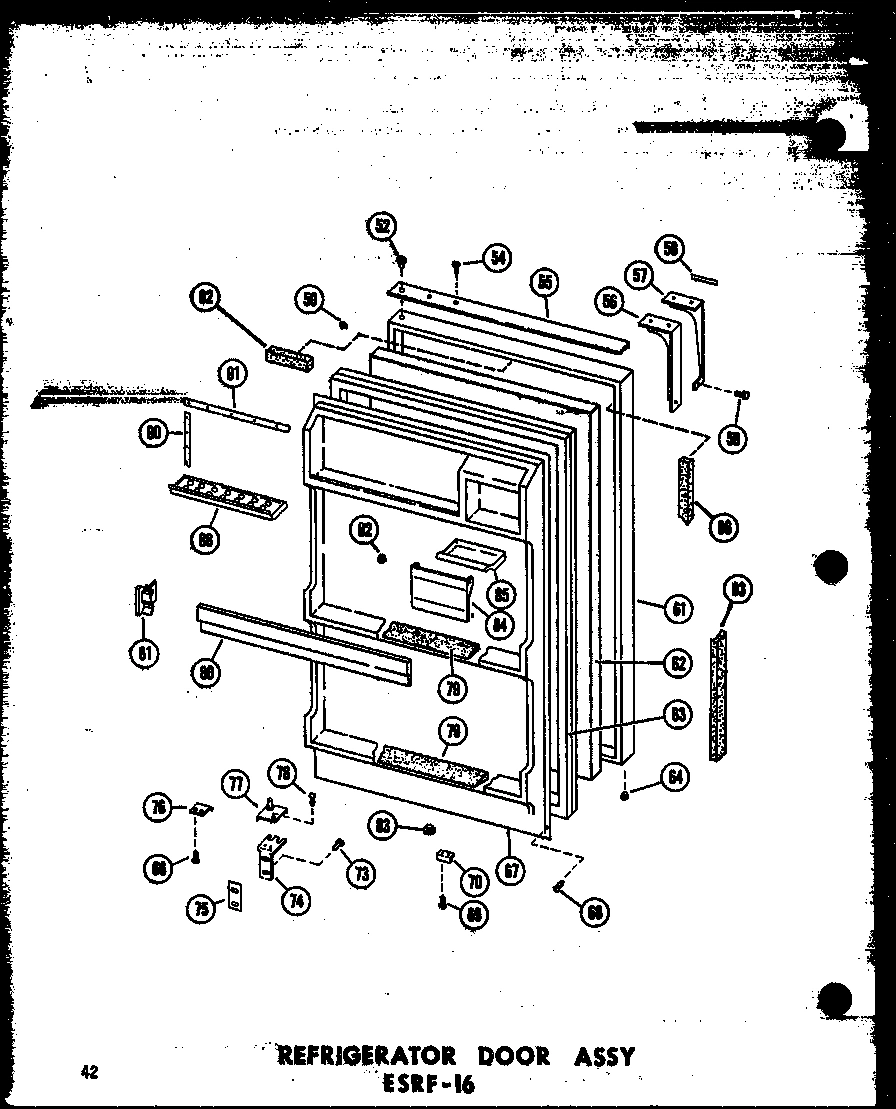 08 - REF DOOR ASSY ESRF-16