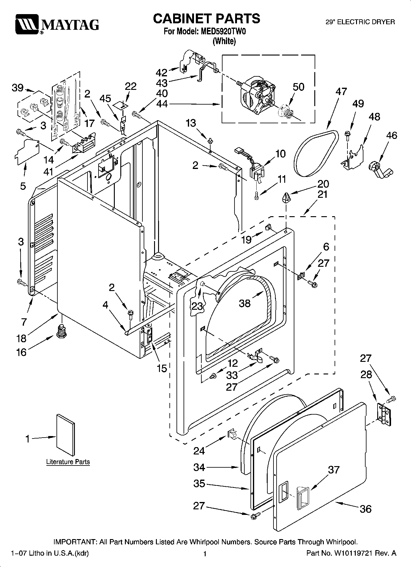 01 - CABINET PARTS