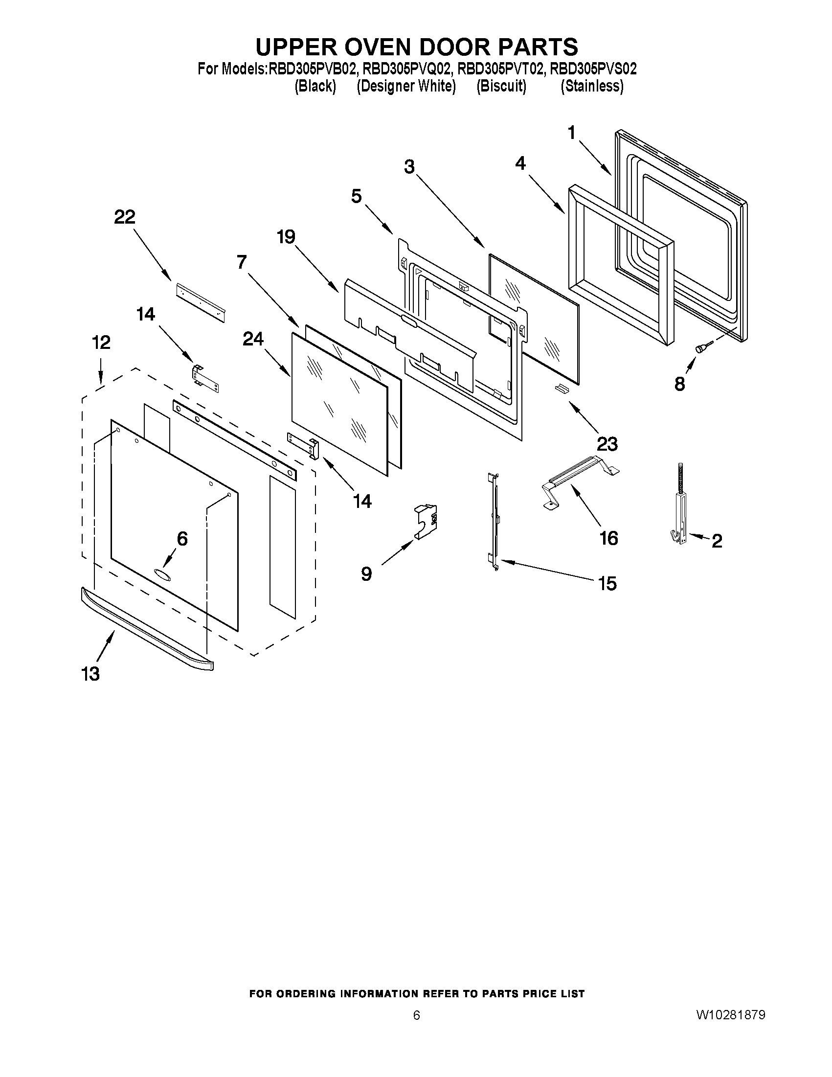 04 - UPPER OVEN DOOR PARTS