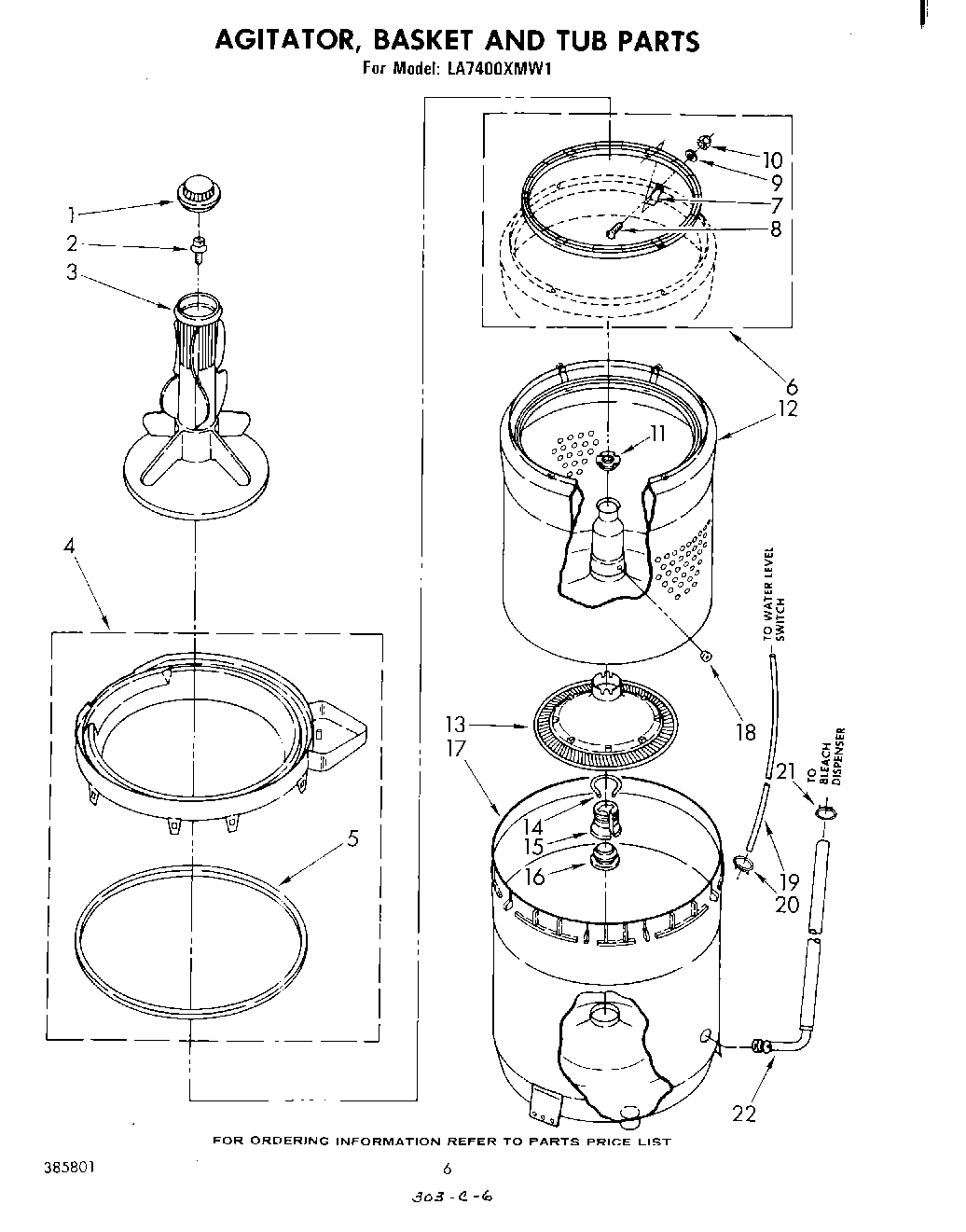 04 - AGITATOR, BASKET AND TUB
