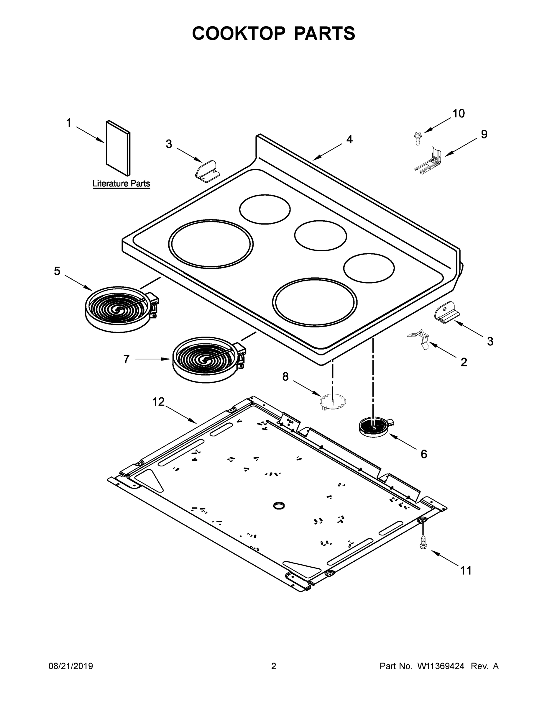 02 - COOKTOP PARTS