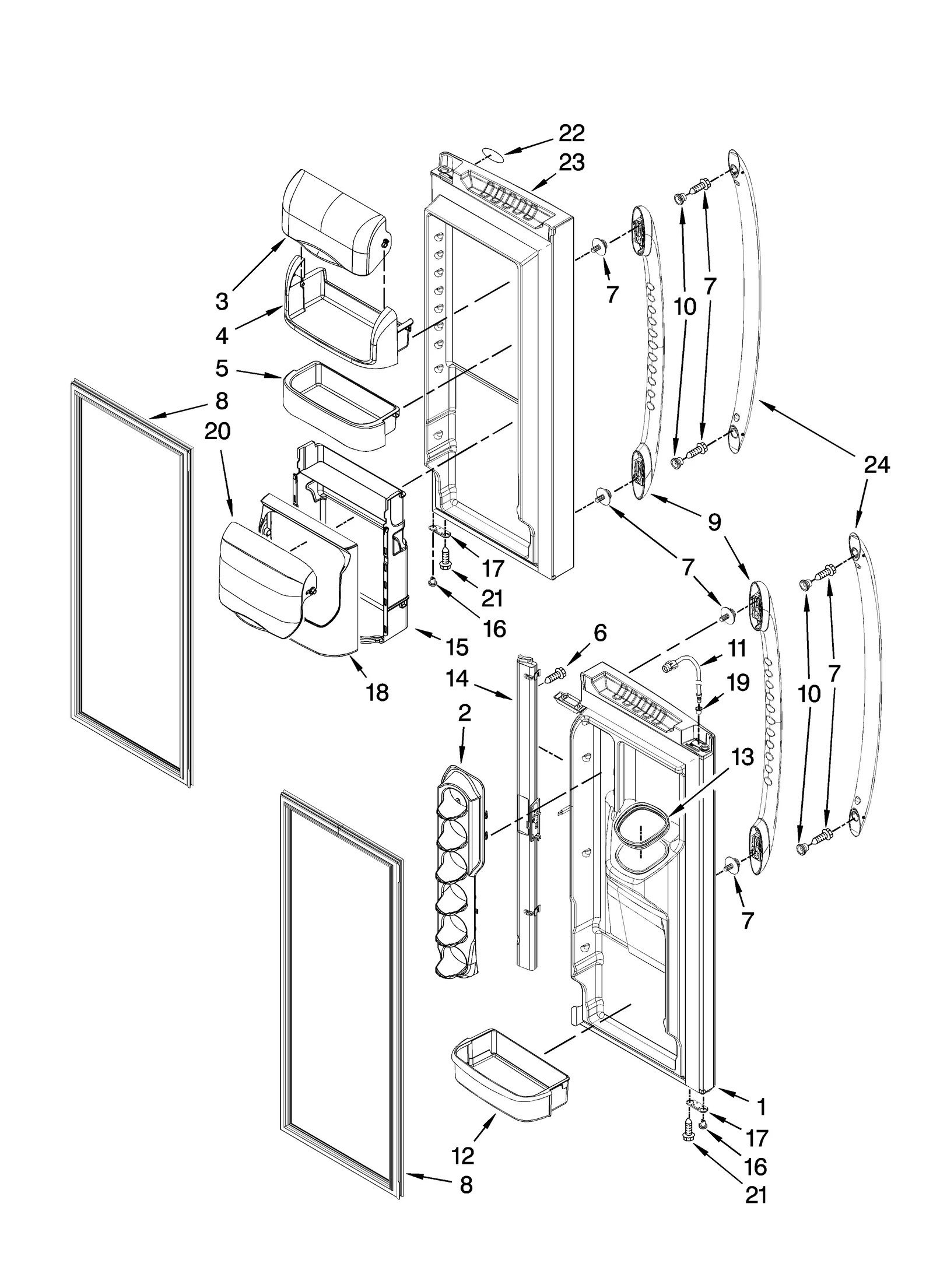 REFRIGERATOR DOOR PARTS