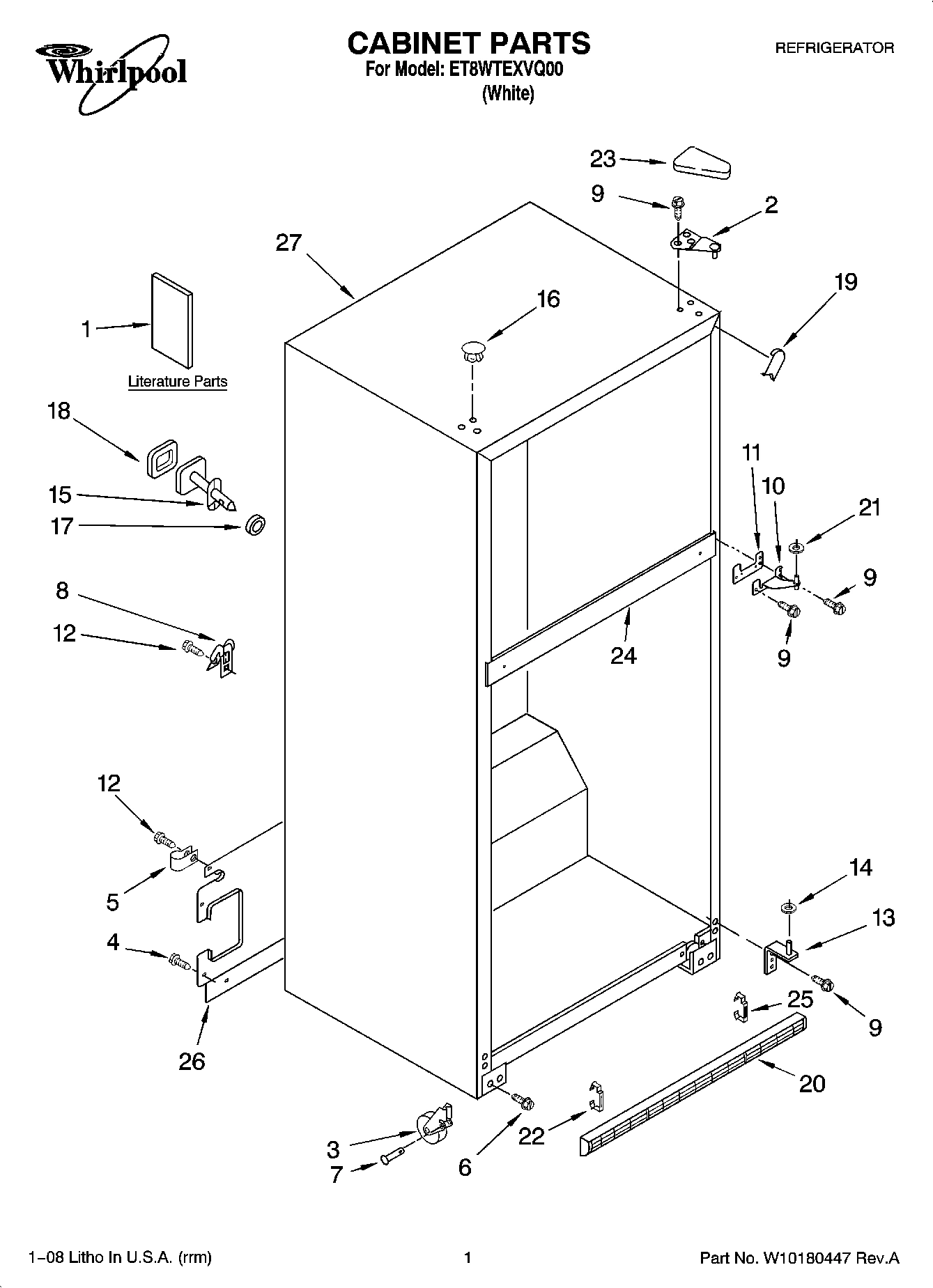 01 - CABINET PARTS