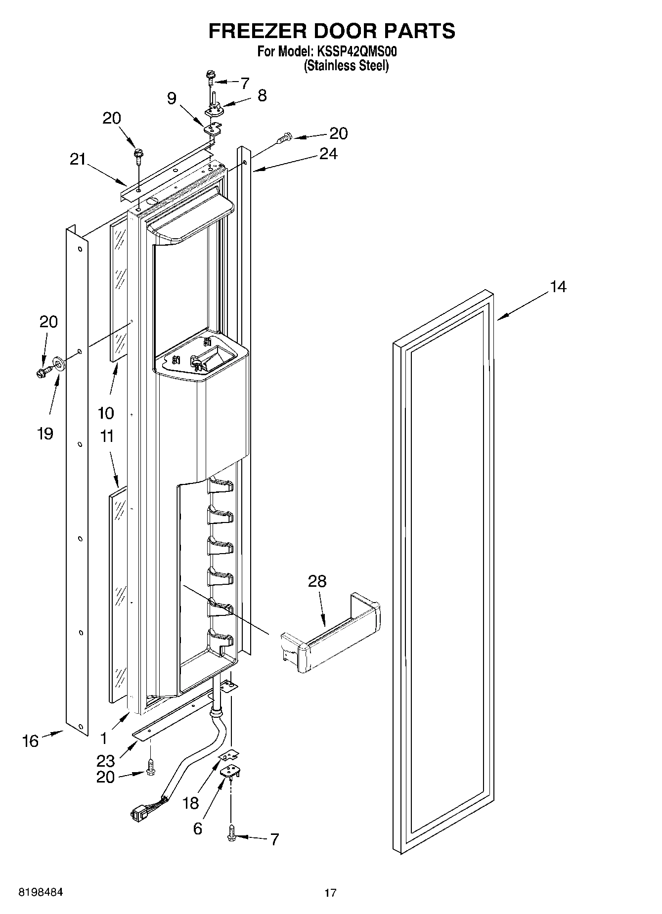 11 - FREEZER DOOR PARTS
