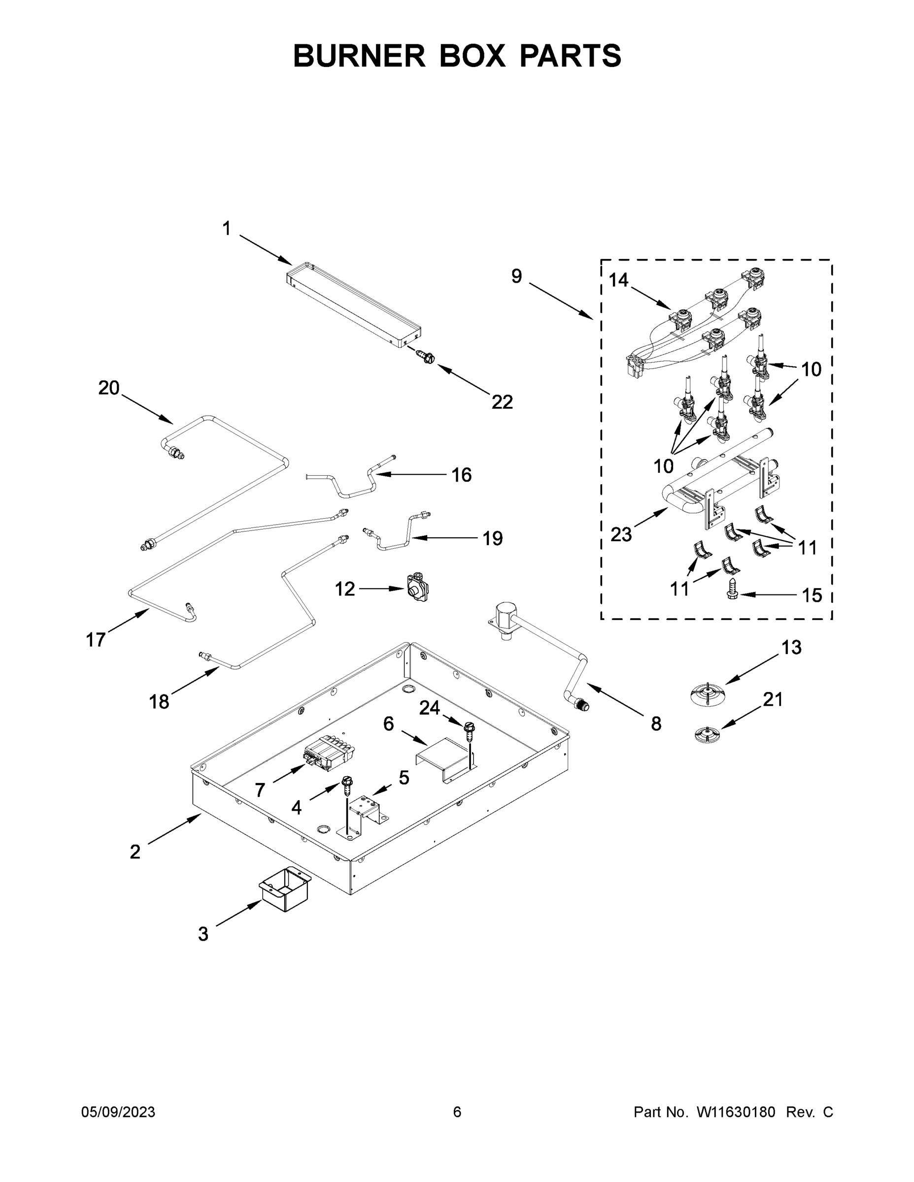 04 - BURNER BOX PARTS