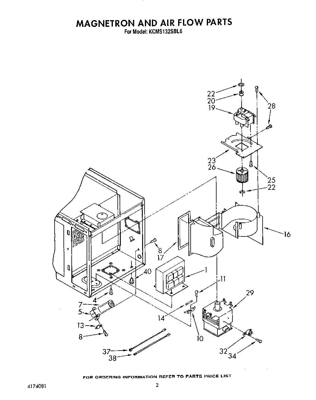02 - MAGNETRON AND AIR FLOW, LIT/OPTIONAL