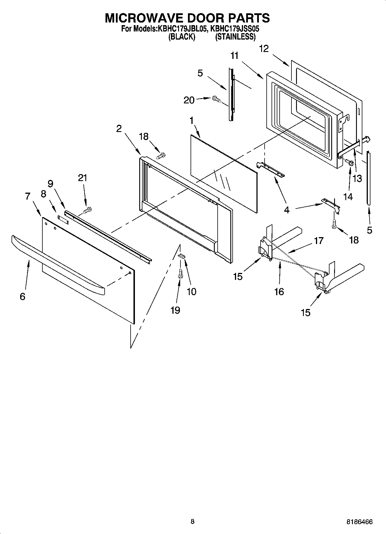 06 - MICROWAVE DOOR PARTS, OPTIONAL PARTS