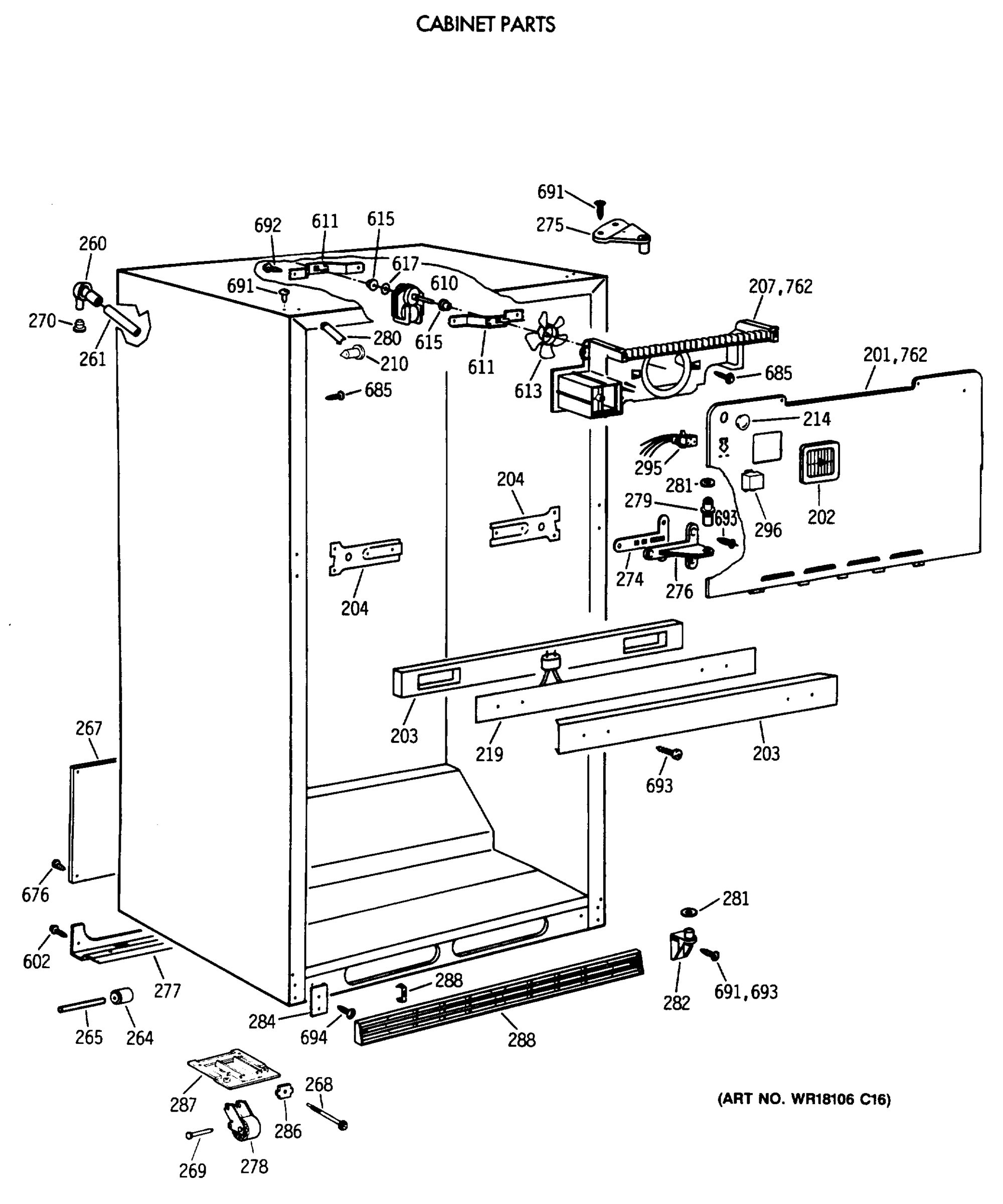 CABINET PARTS